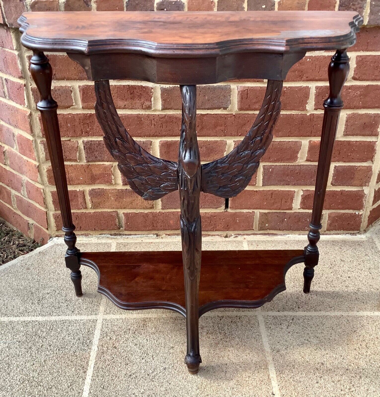 Victorian Swan Table: Late 19th Century