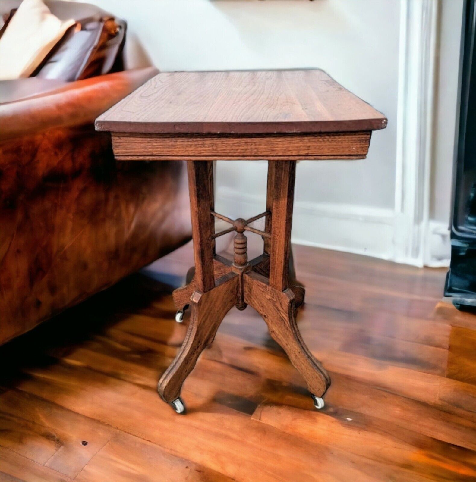 Victorian Wood Parlor Table - Antique Collector's Piece