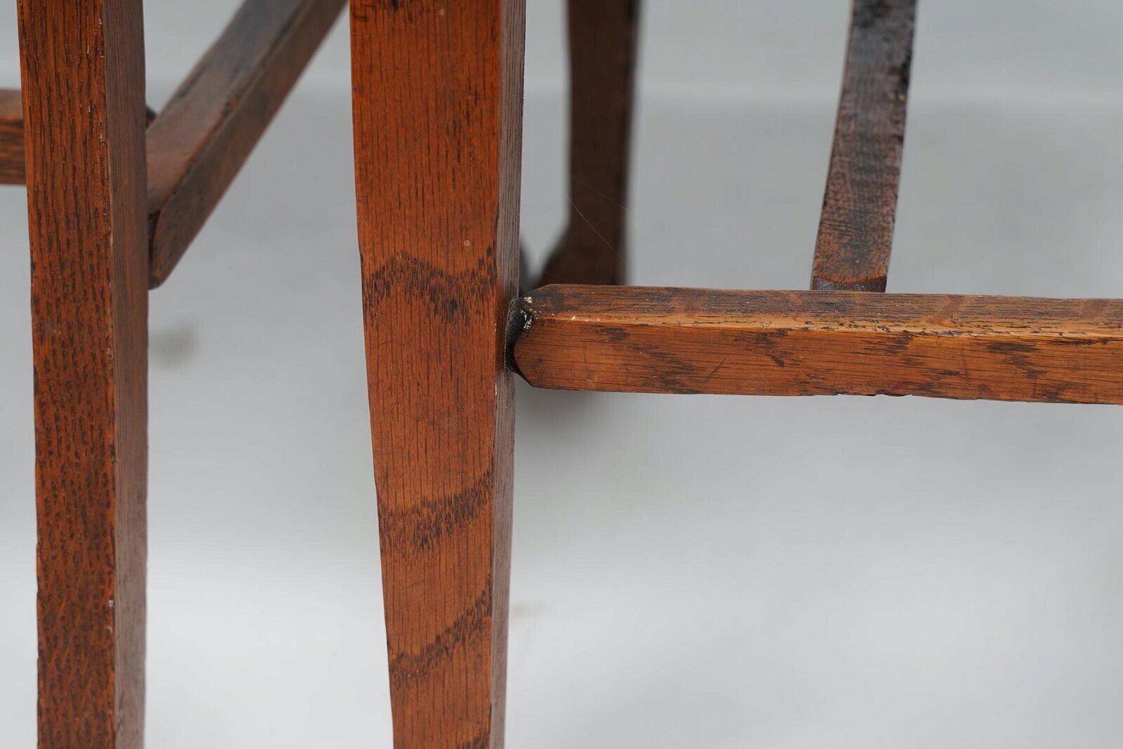 Antique American Oak Dining Chairs - Set of 4