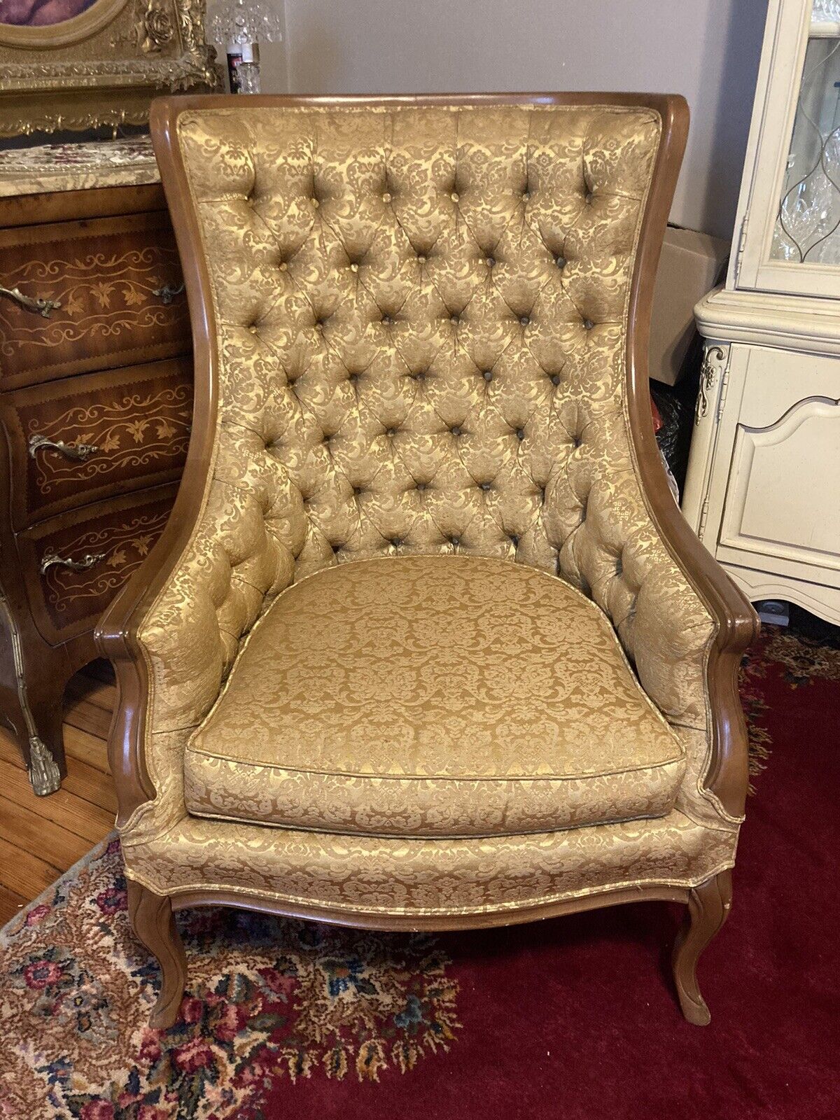 Vintage Tufted Chair for Sale