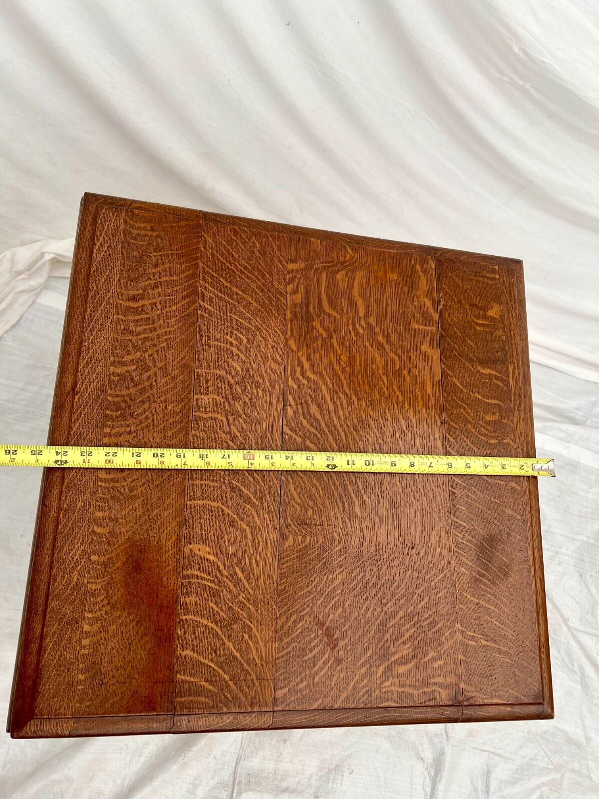 Victorian Tiger Oak Table with Barley Twist Legs
