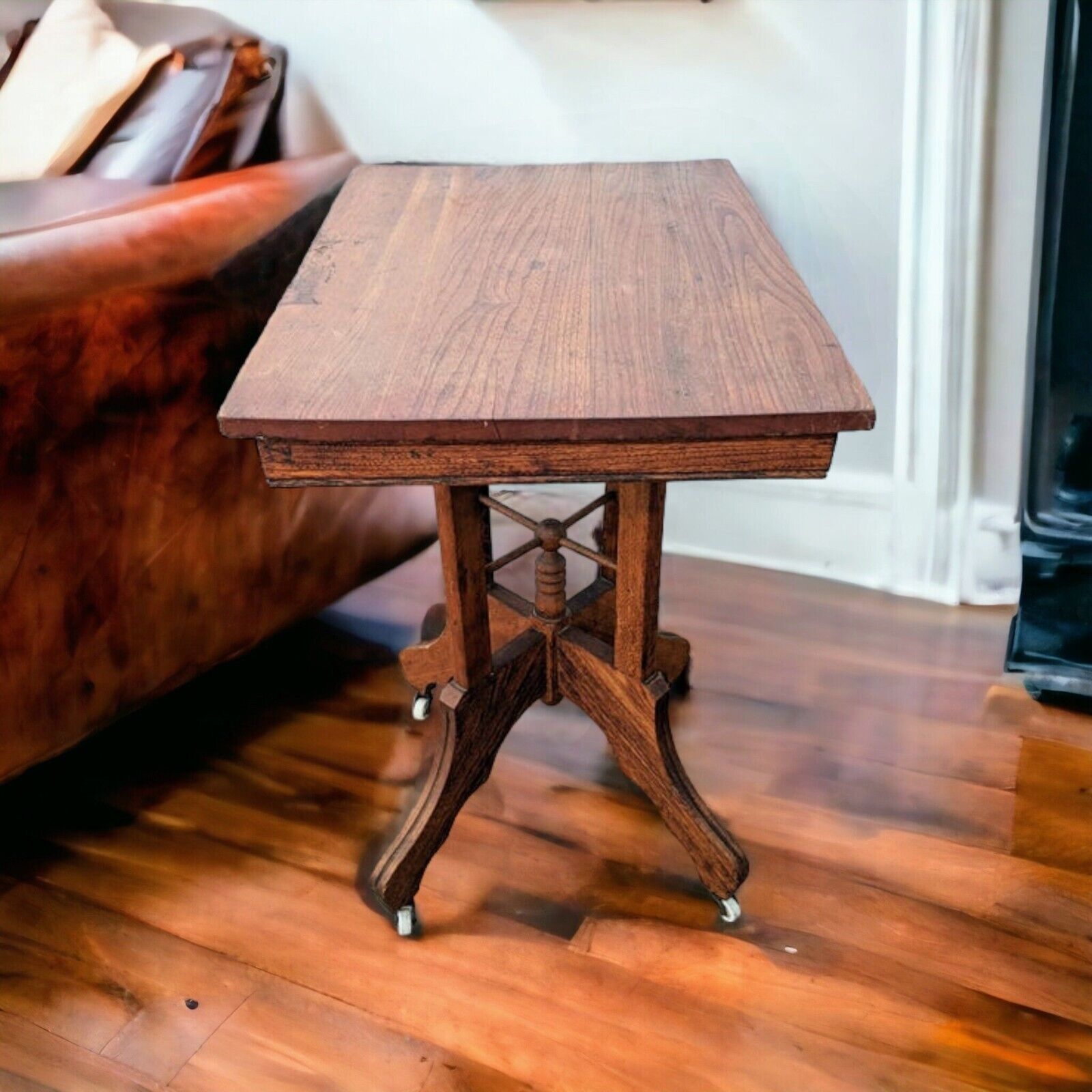 Victorian Wood Parlor Table - Antique Collector's Piece