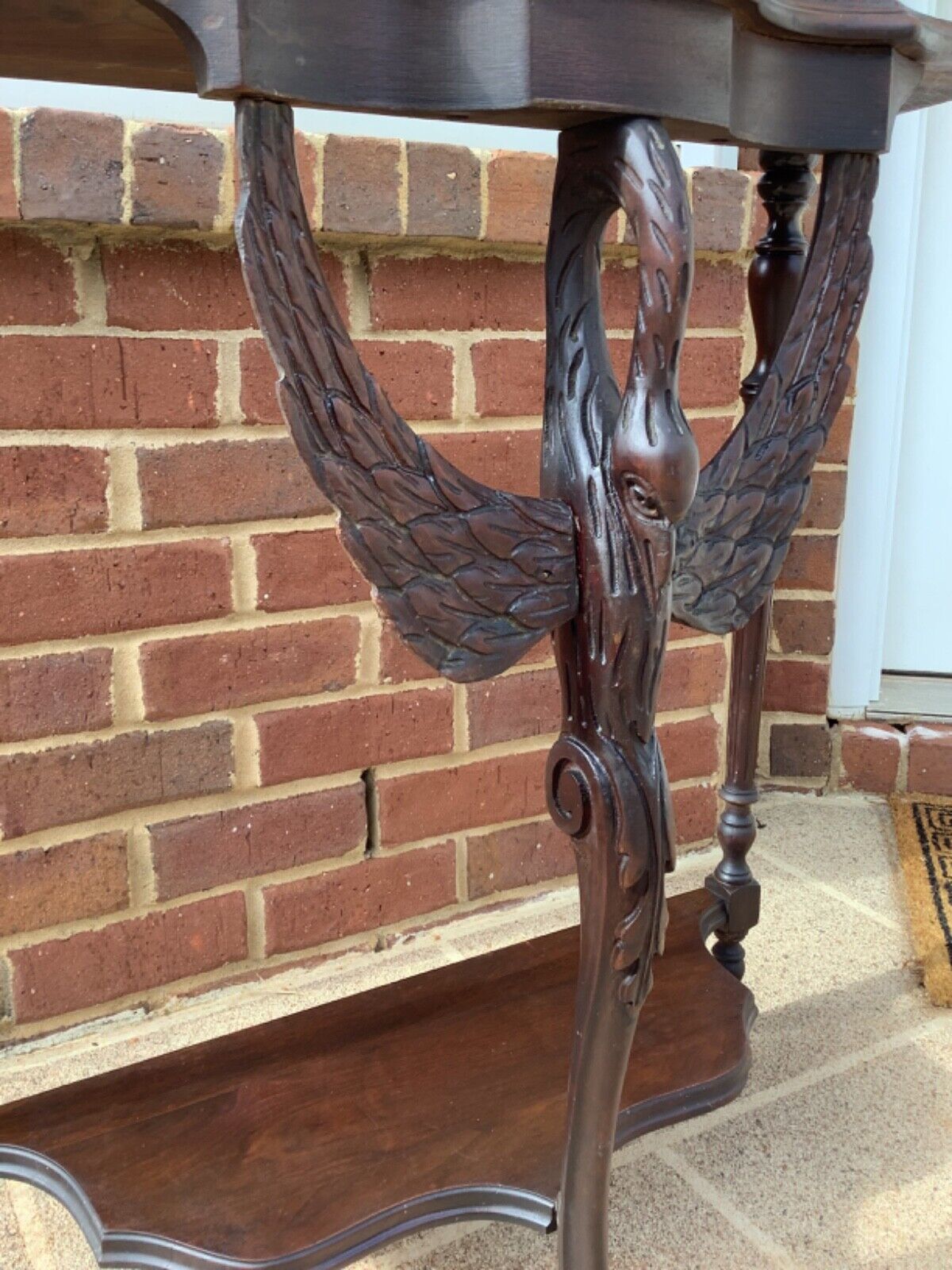 Victorian Swan Table: Late 19th Century