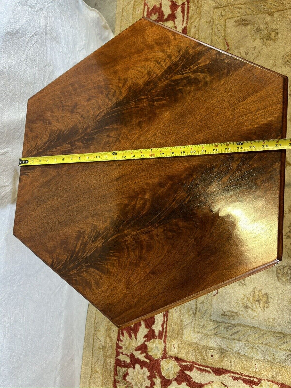 Victorian Renaissance Revival Table with Ornate Carved Edges