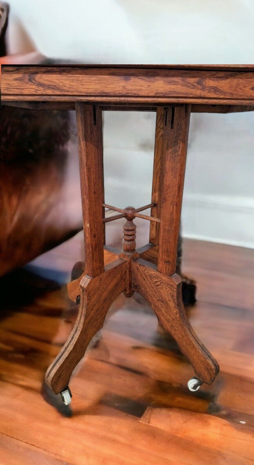 Victorian Wood Parlor Table - Antique Collector's Piece