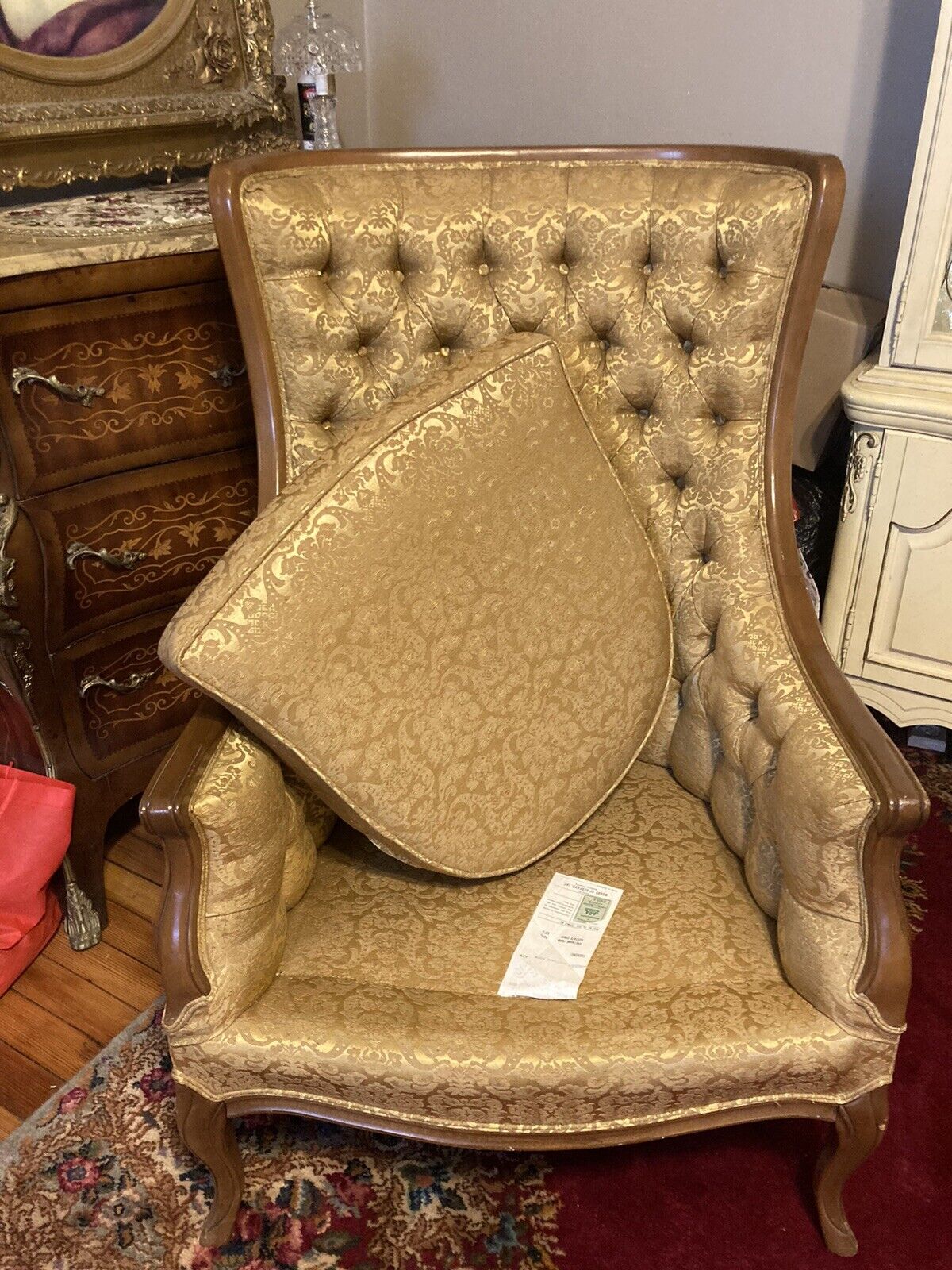 Vintage Tufted Chair for Sale