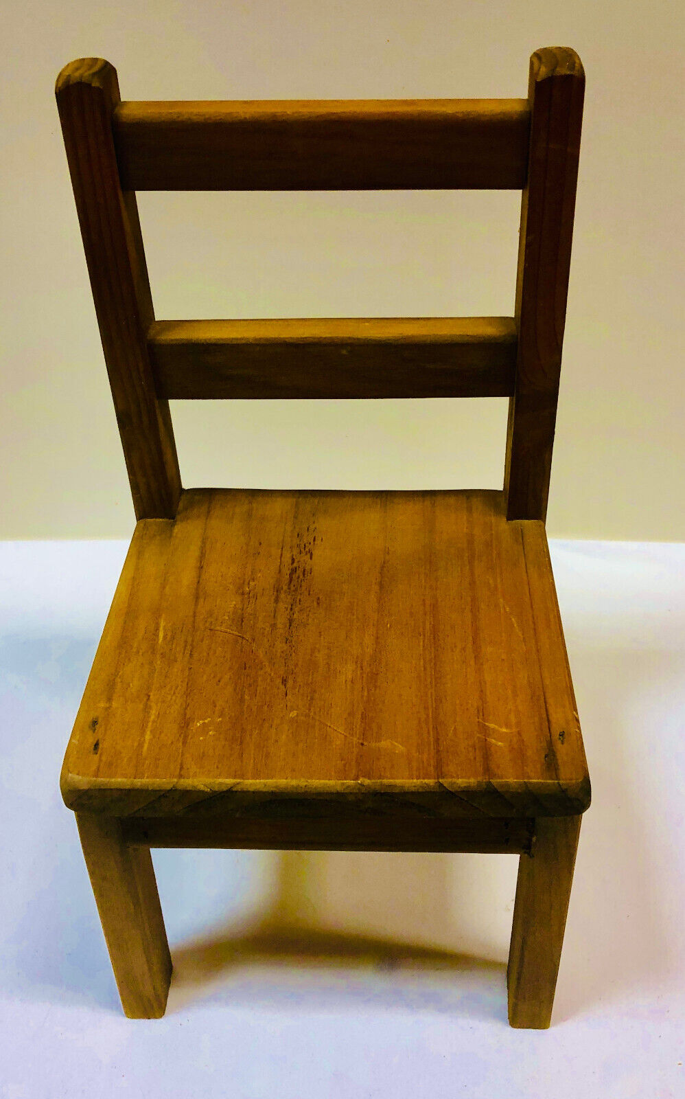 Vintage Handmade Wooden Doll Chair 14.5" circa 1920s