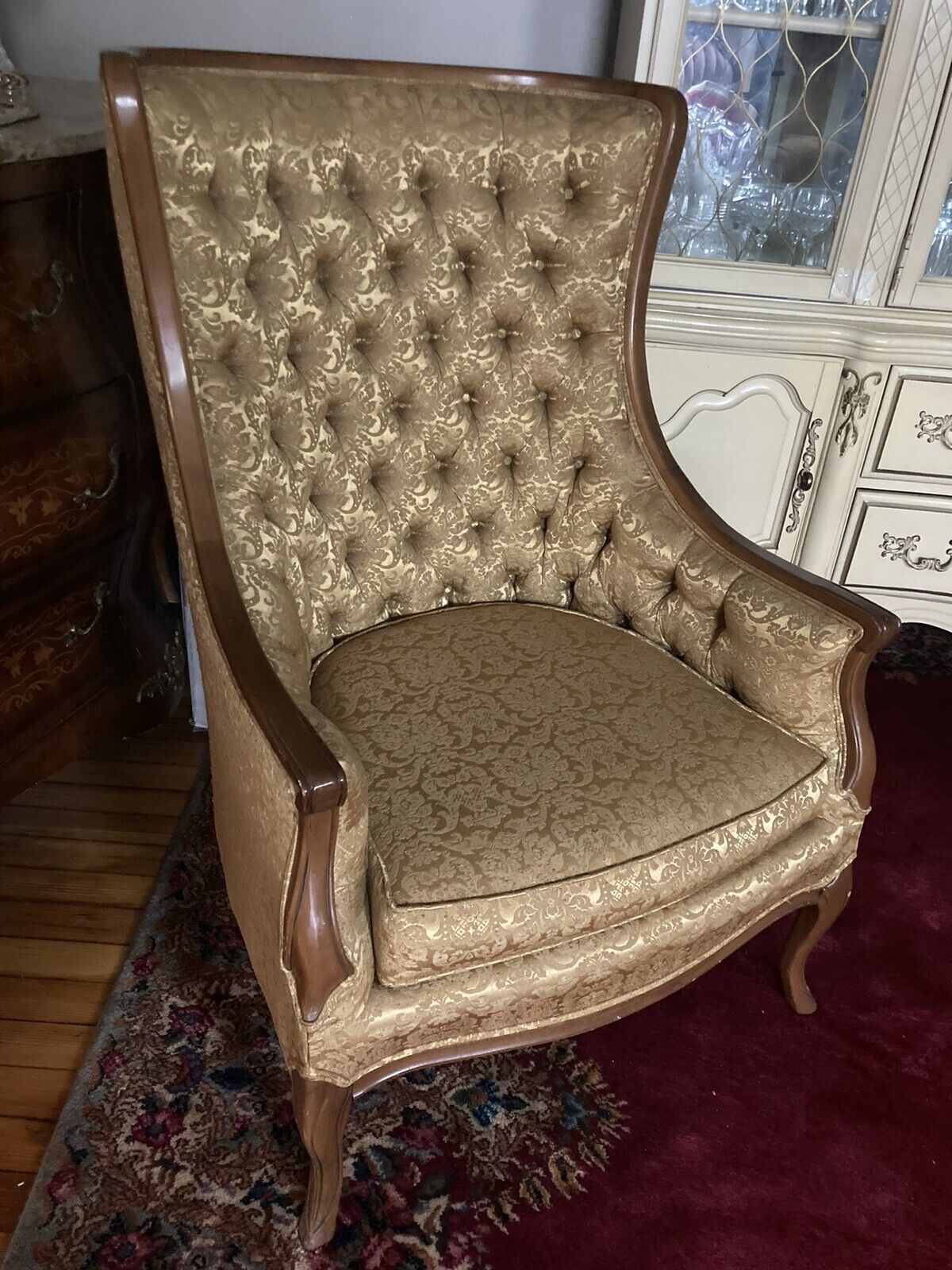 Vintage Tufted Chair for Sale