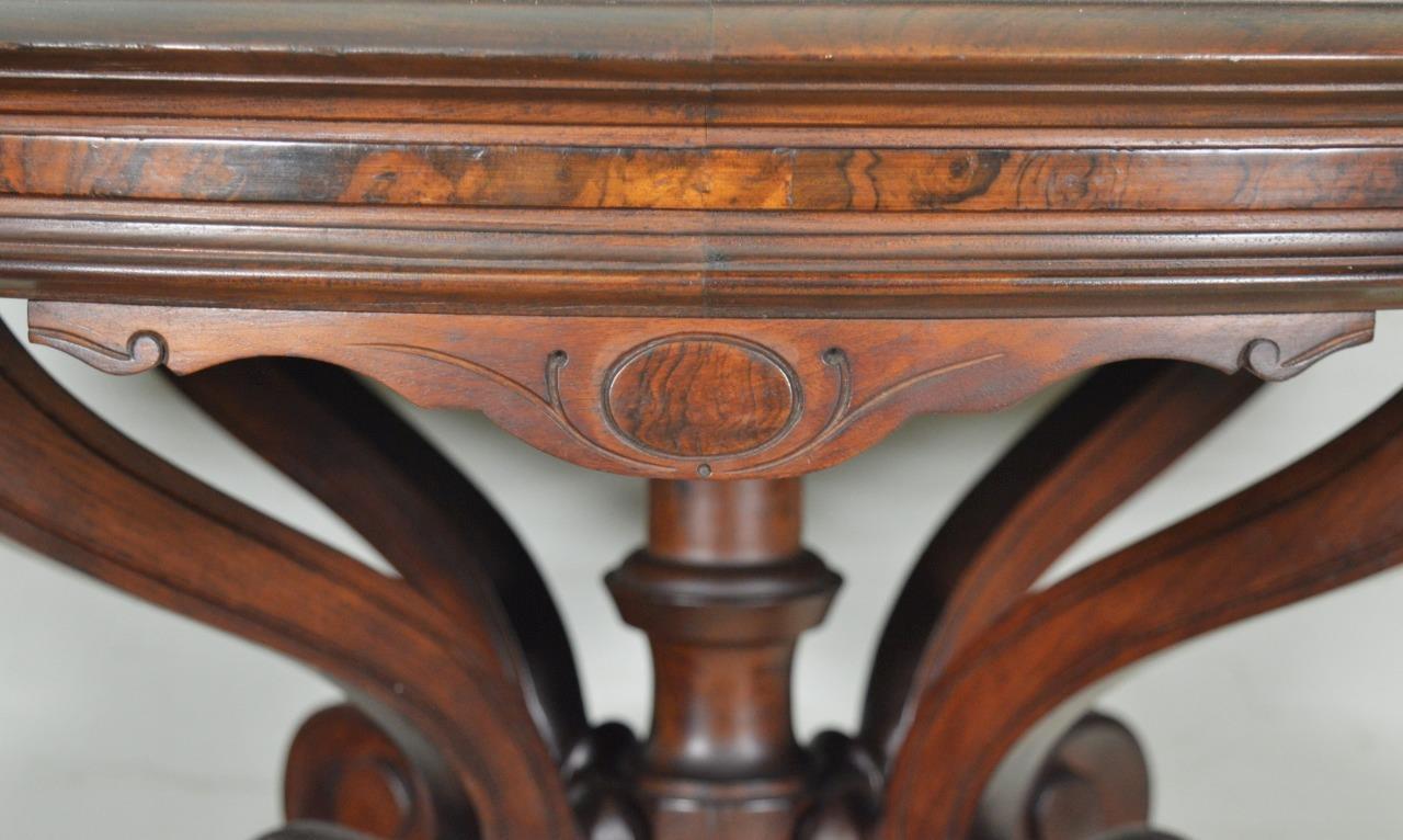 Victorian Oval Marble Top Parlor Table #22094