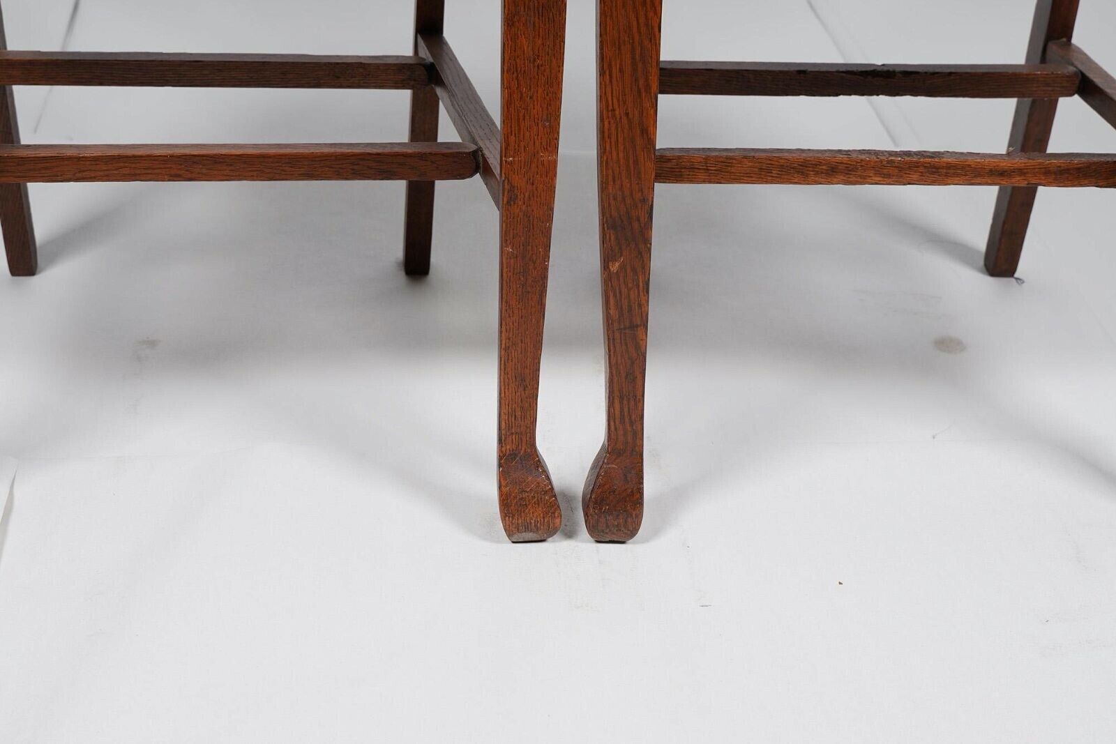 Antique American Oak Dining Chairs - Set of 4