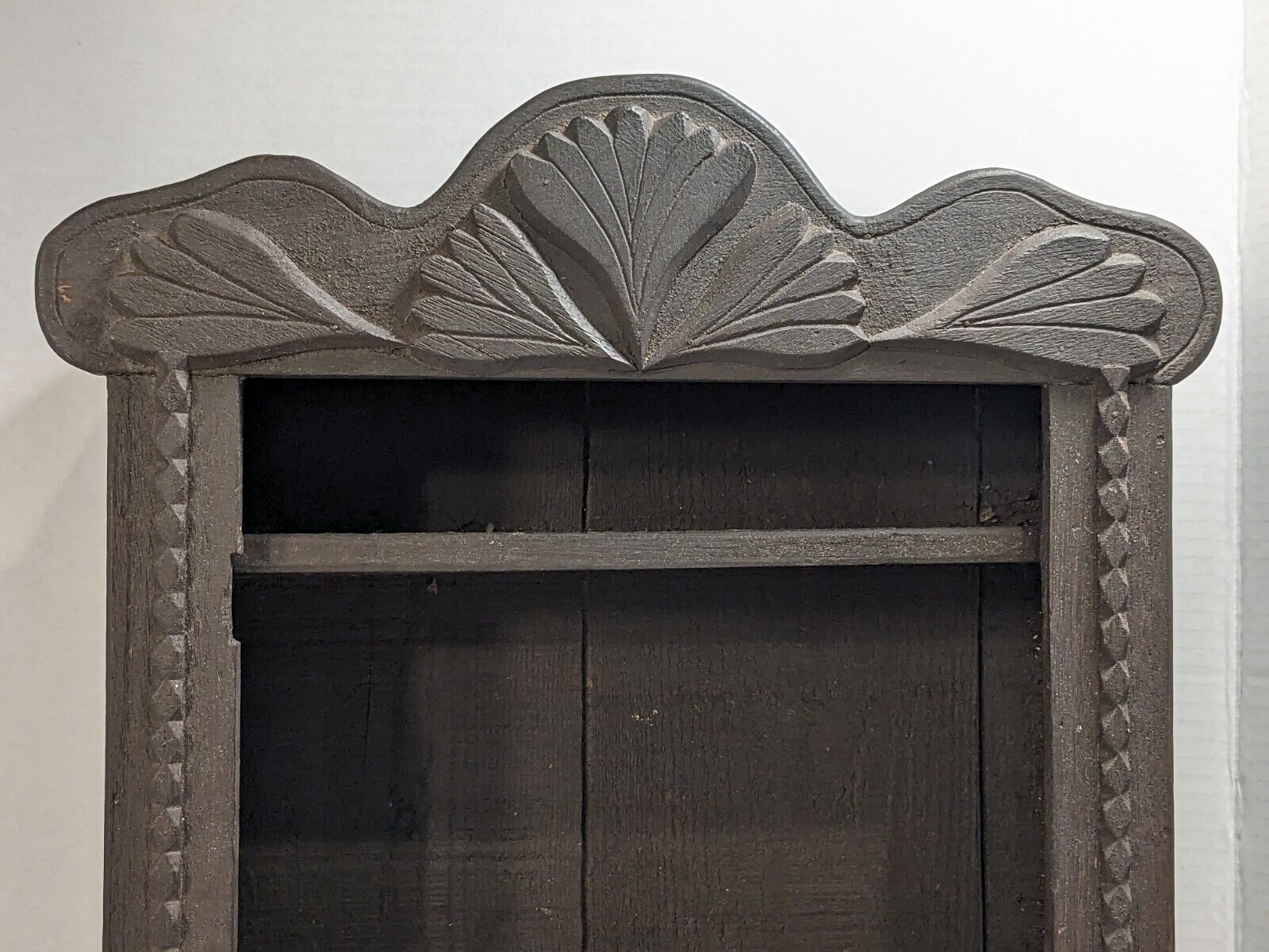 Vintage Wood Wall Cabinet Cupboard Apothecary Bath Kitchen