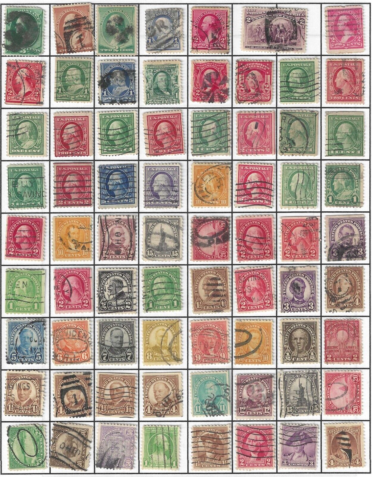 Lot of U.S. Stamps from 1800s-early 1900s