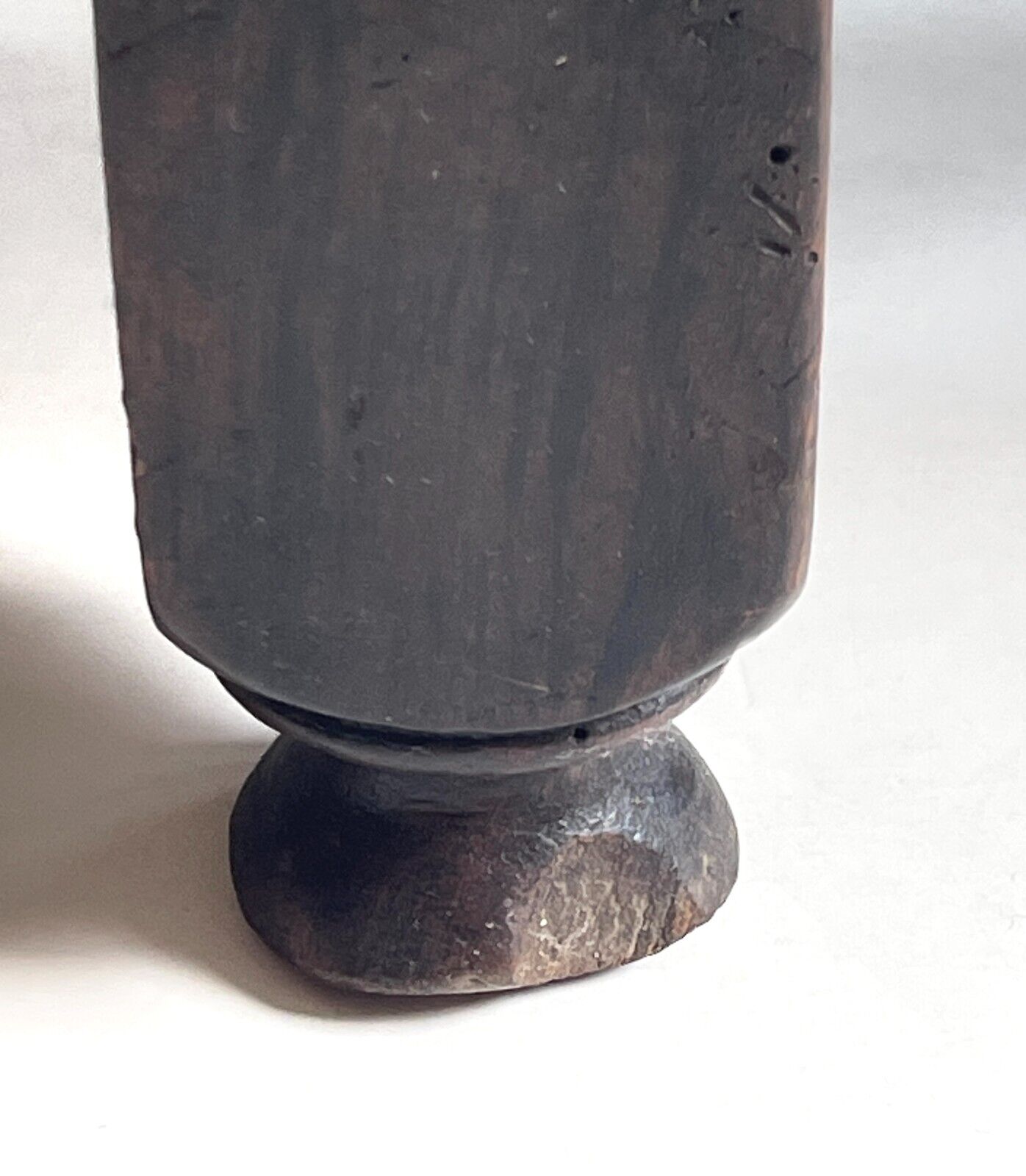 Edwardian Leather & Oak Footstool from 1900-1910