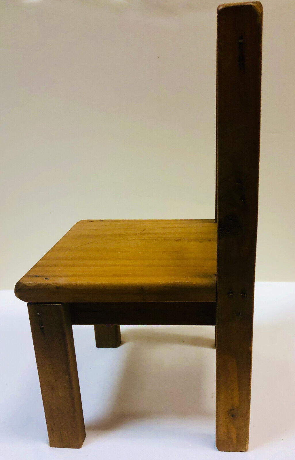 Vintage Handmade Wooden Doll Chair 14.5" circa 1920s