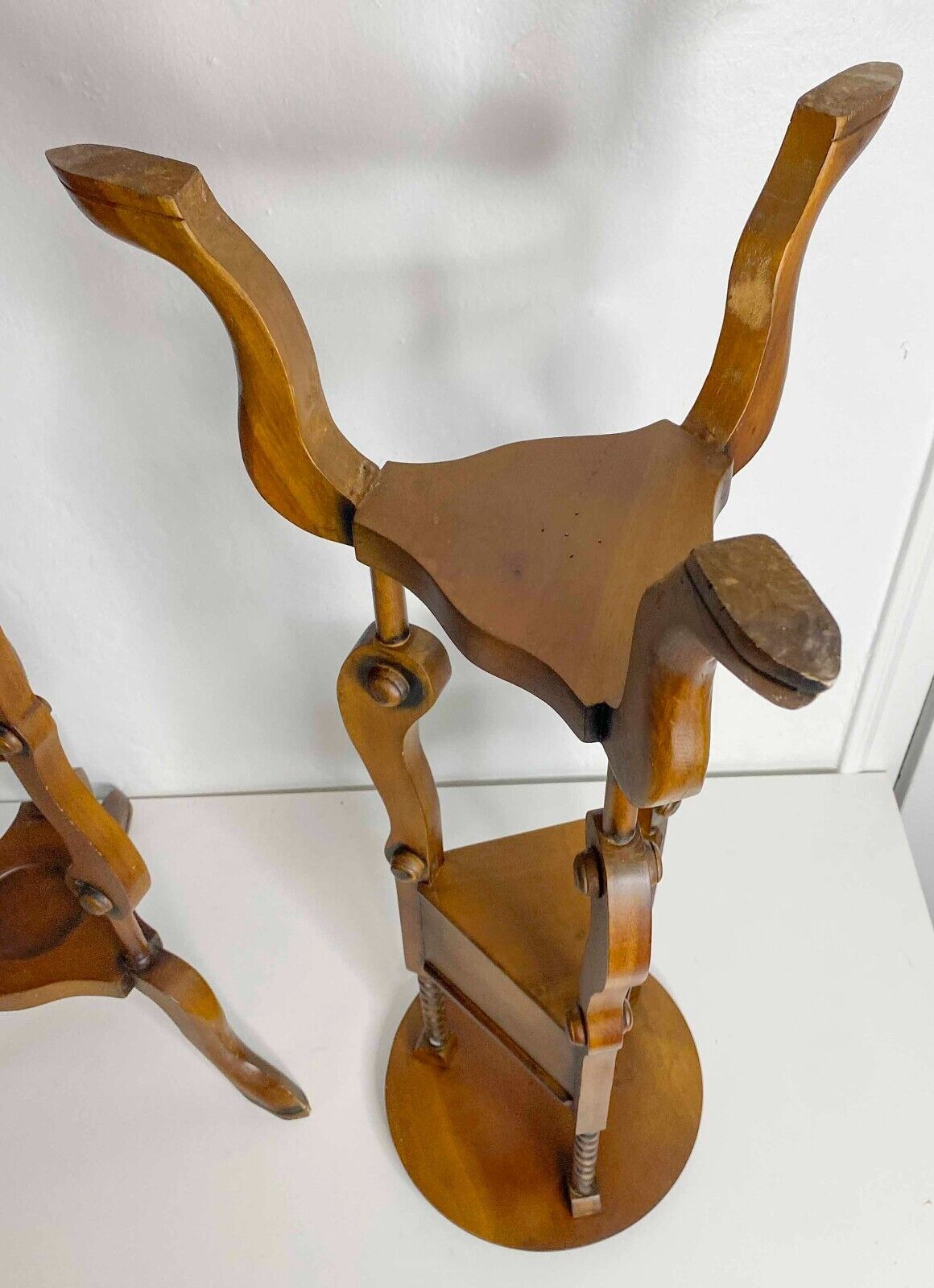 Pair of Victorian Style Barley Twist Pedestal Plant Stands