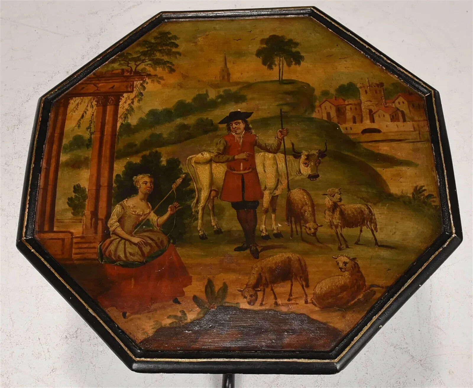 Georgian Style Tilt Top Tea Table Octagonal