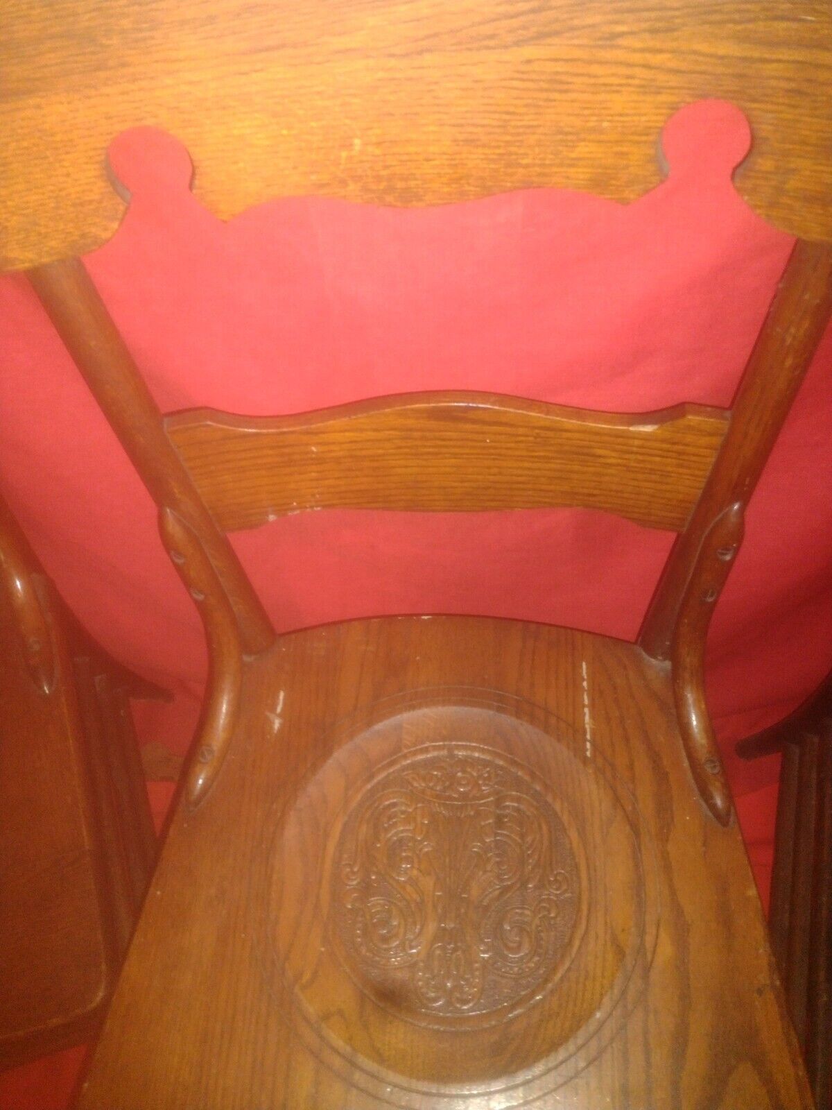Set of 4 Vintage Oak Dining Chairs