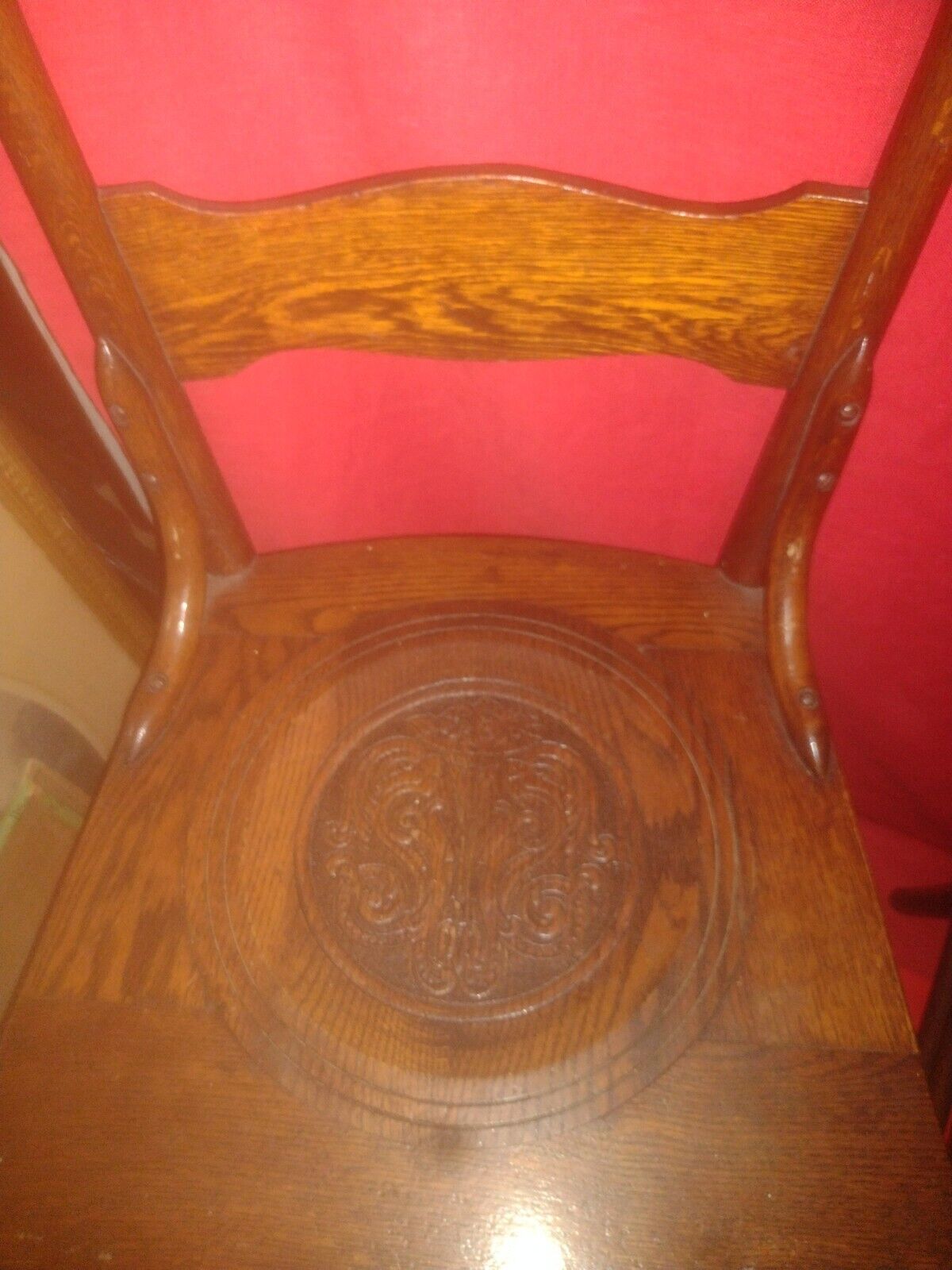 Set of 4 Vintage Oak Dining Chairs