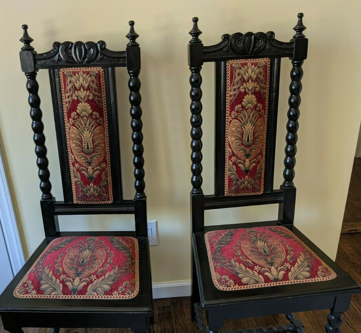 Set of 4 Authentic Edwardian Chairs for $450 Each