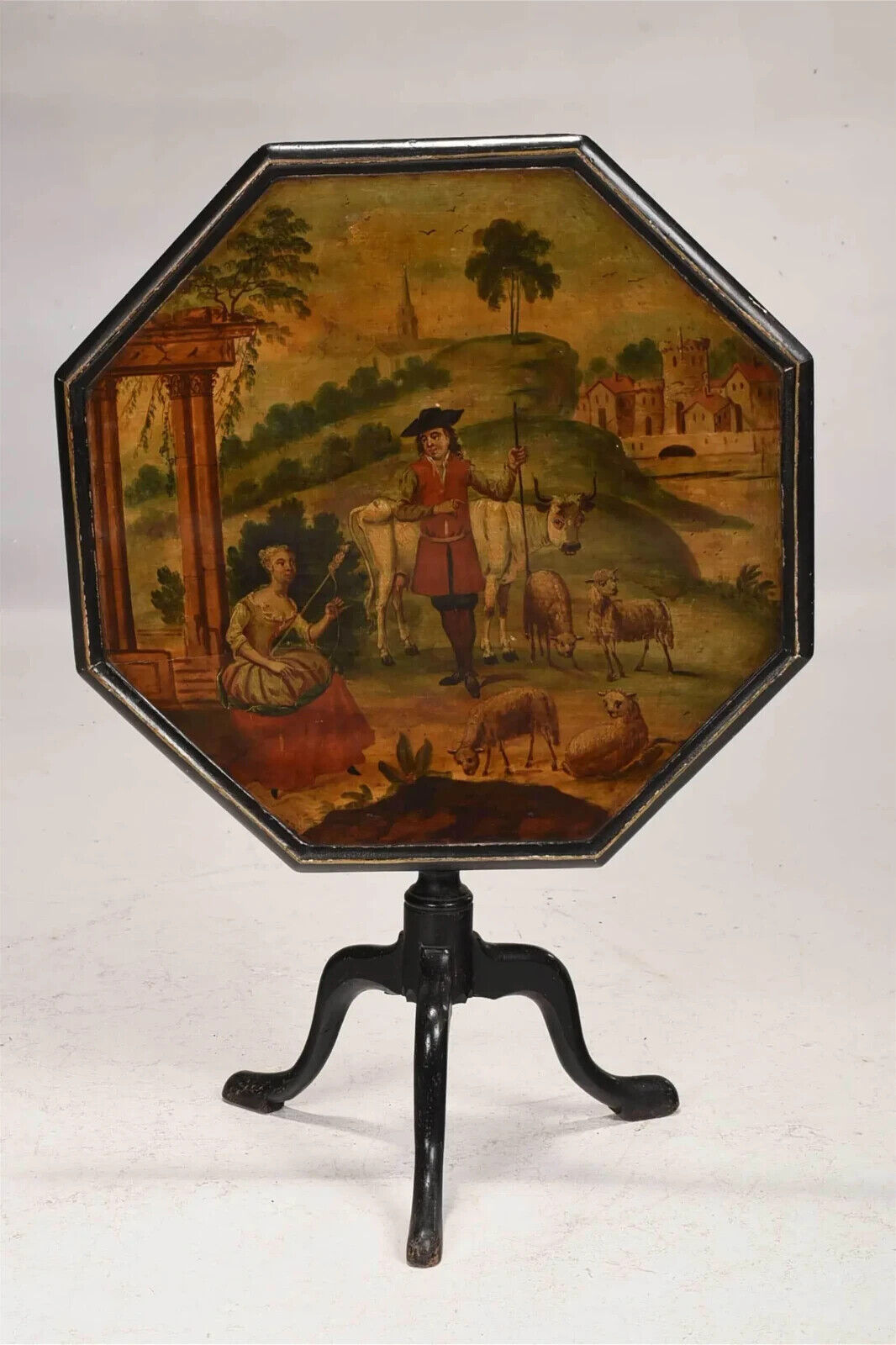 Georgian Style Tilt Top Tea Table Octagonal