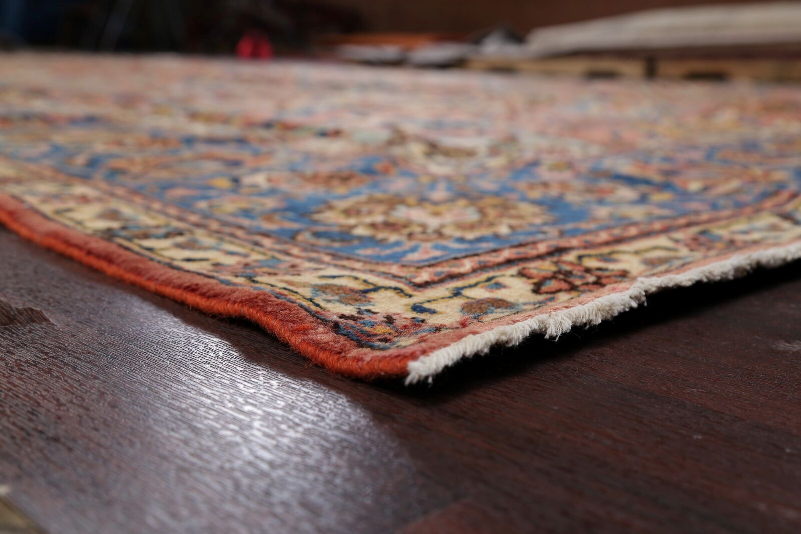 Large Hand-Knotted Antique Tebriz Heydarzadeh Rug
