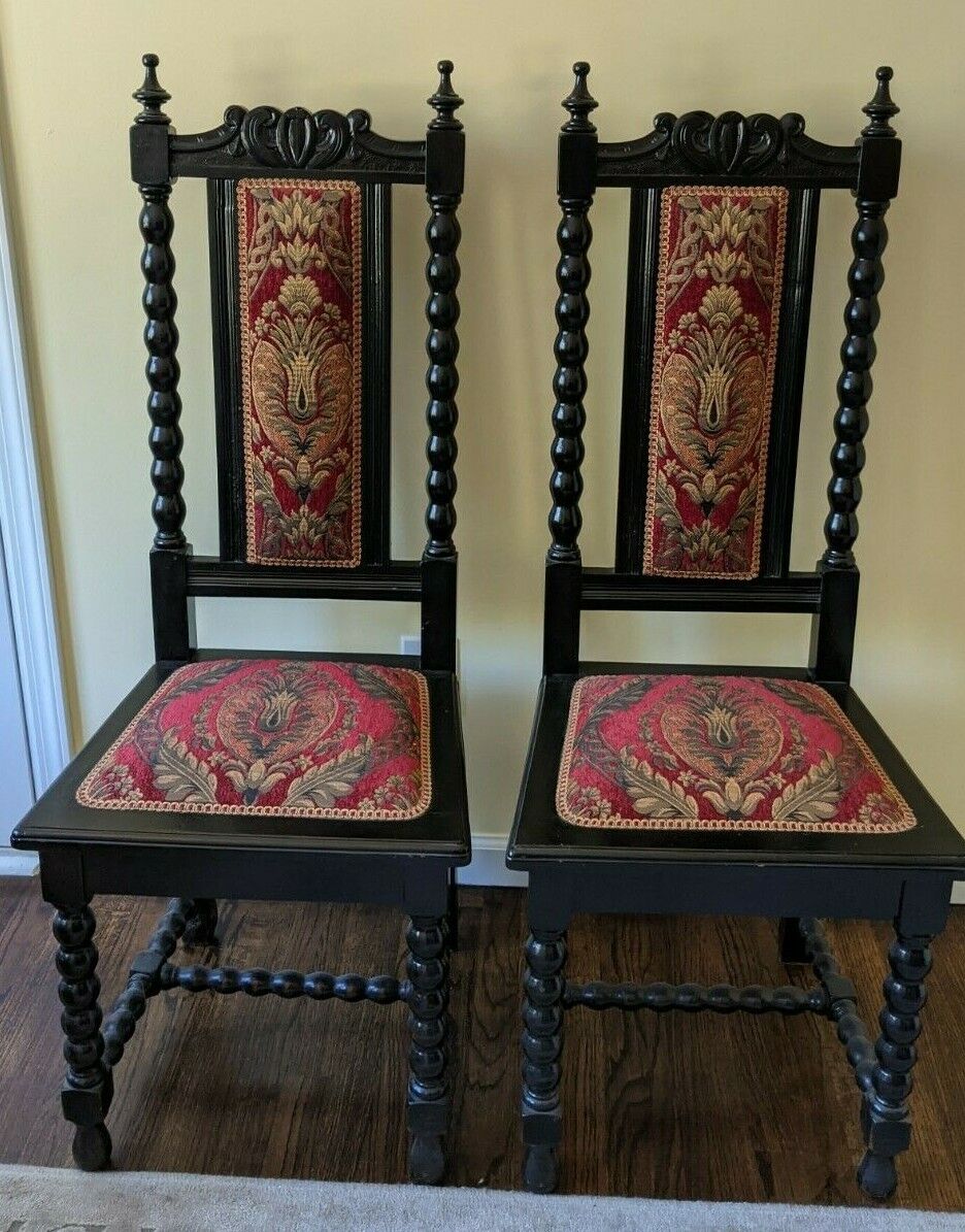 Set of 4 Authentic Edwardian Chairs for $450 Each