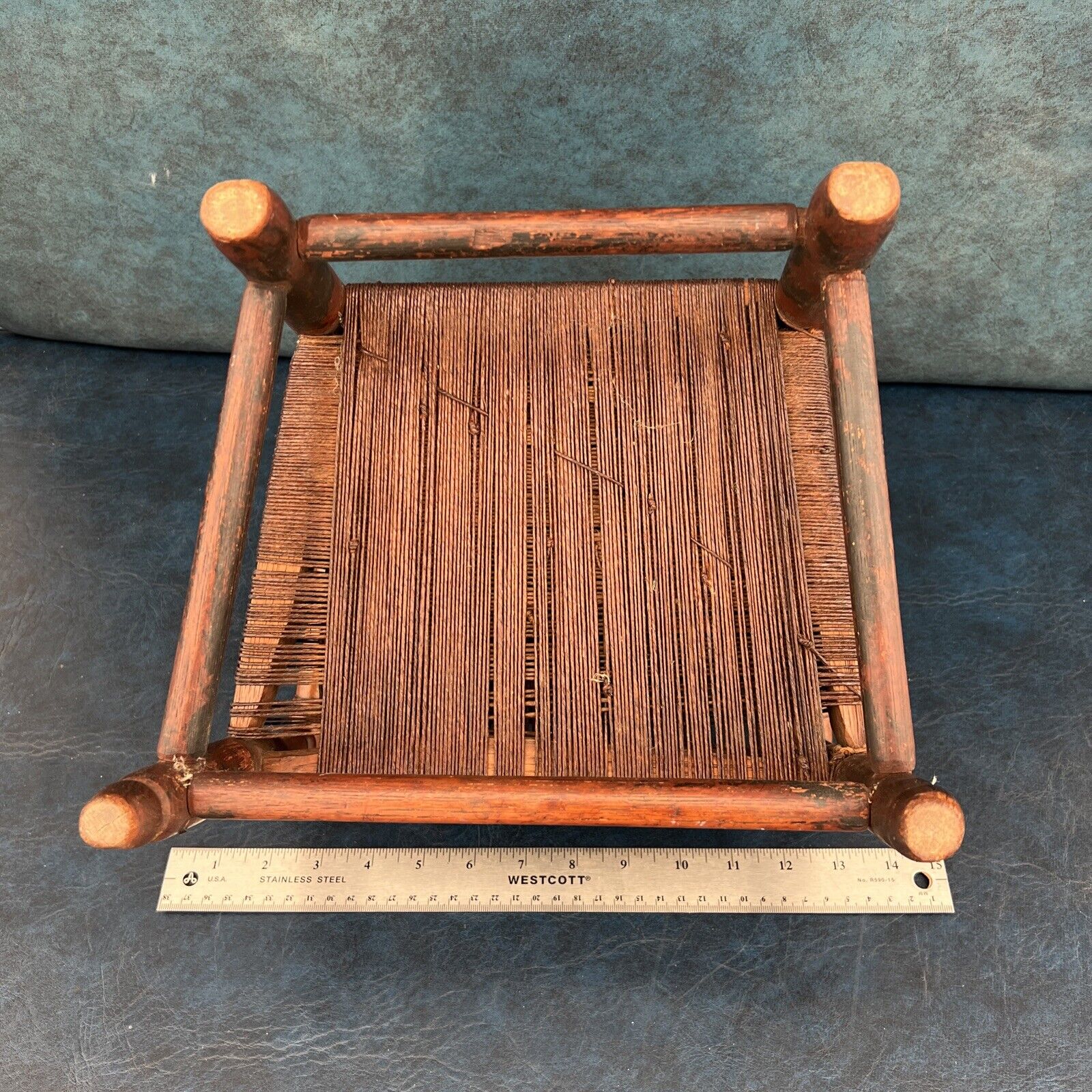 Authentic 1700's Child's Wood Chair with Pinstriping