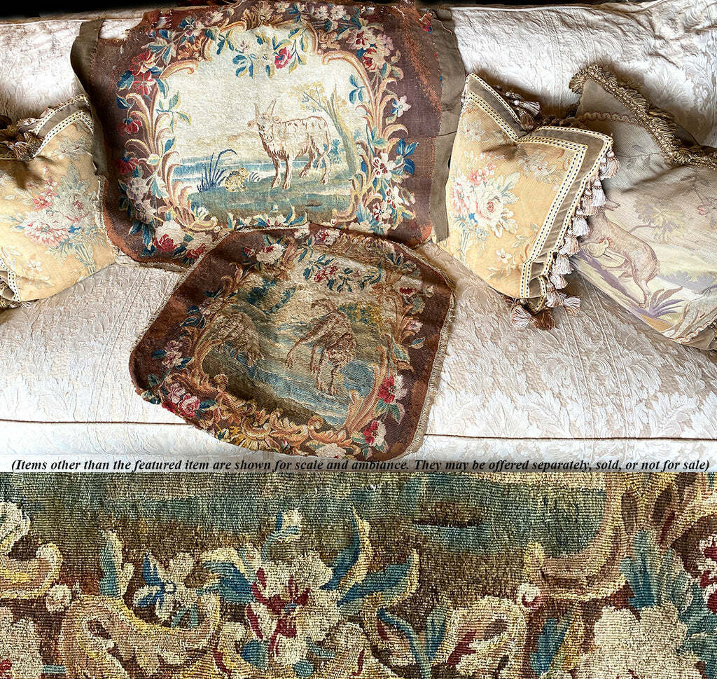 18th Century Aubusson Beauvais Tapestry Chair Seat
