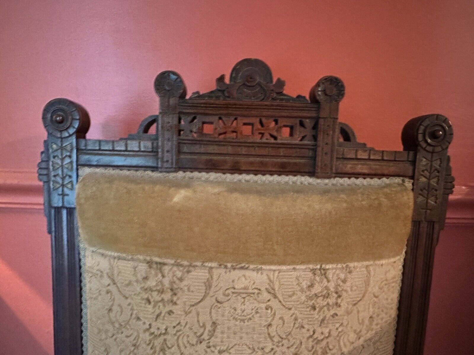 Set of 2 Antique Eastlake Victorian Parlor Chairs