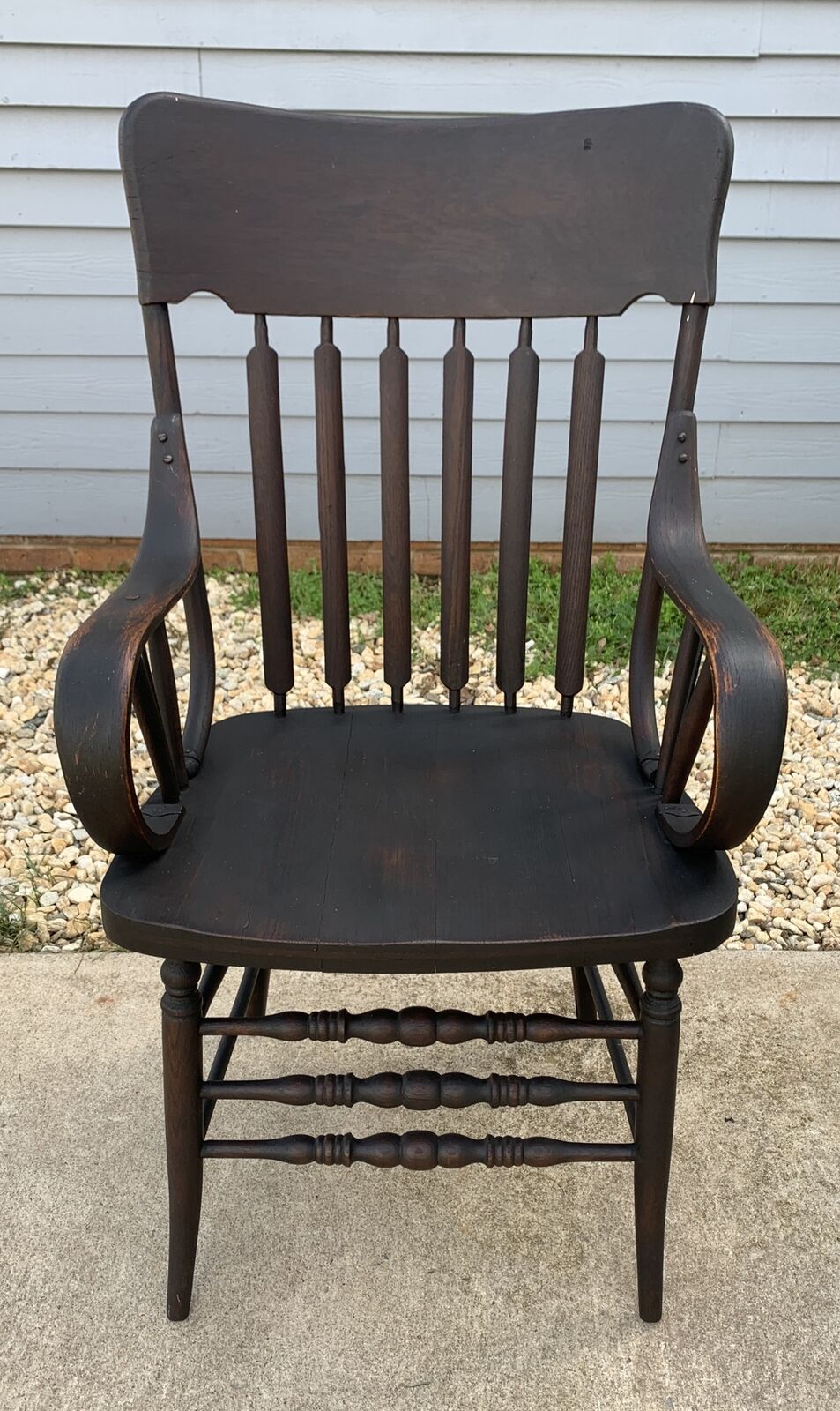 ✨Antique Windsor Style High-Back Bent Armchair, 1900-20s✨