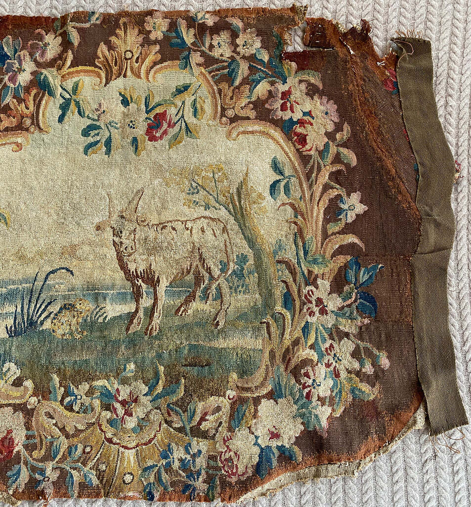 18th Century Aubusson Beauvais Tapestry Chair Seat