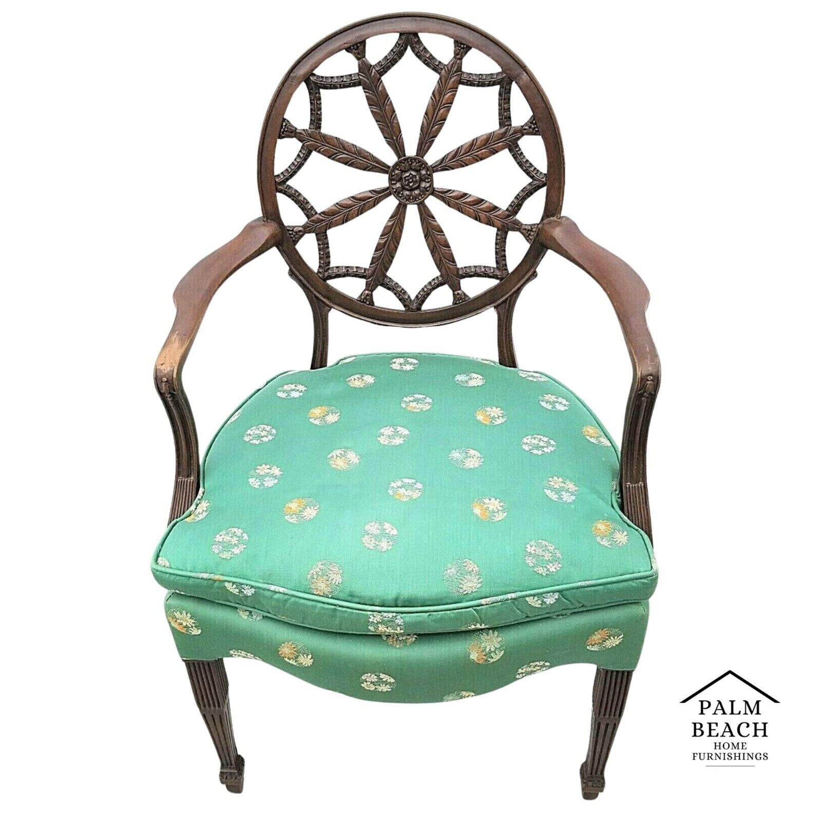 Georgian Mahogany Hepplewhite Armchair in Robert Adam Style