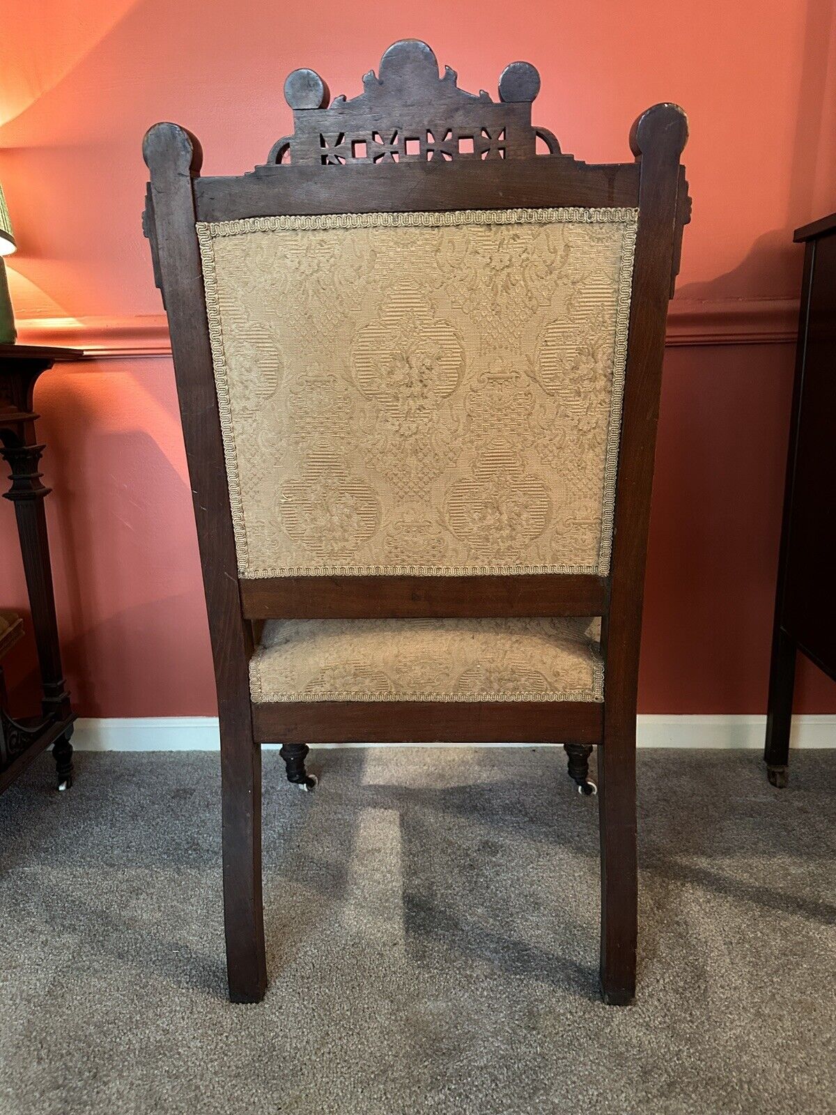 Set of 2 Antique Eastlake Victorian Parlor Chairs