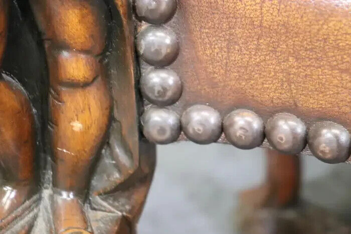 Andrea Brustolon Style Figural Armchair by Theodore Alexander