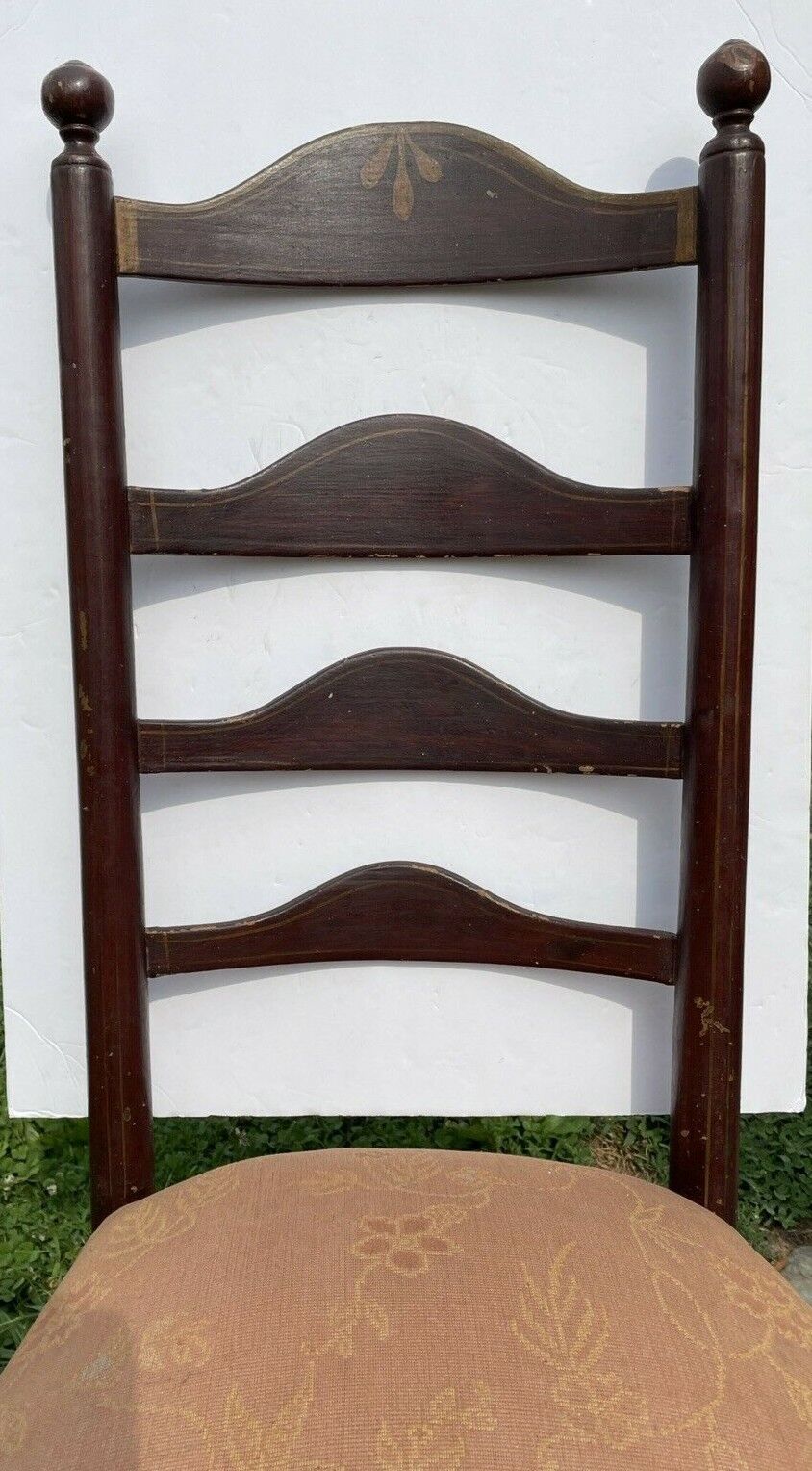 Antique Early American Ladder Back Side Chair PA/NJ