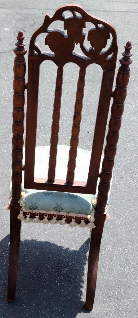 Antique Solid Wood Child's Side Chair - Amazing Carvings