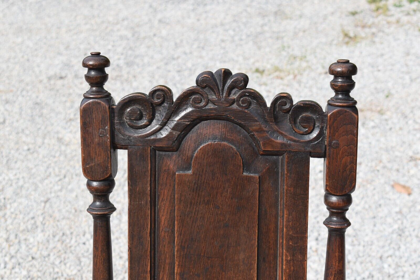 17th Century Carved Oak Wainscot Side Chair