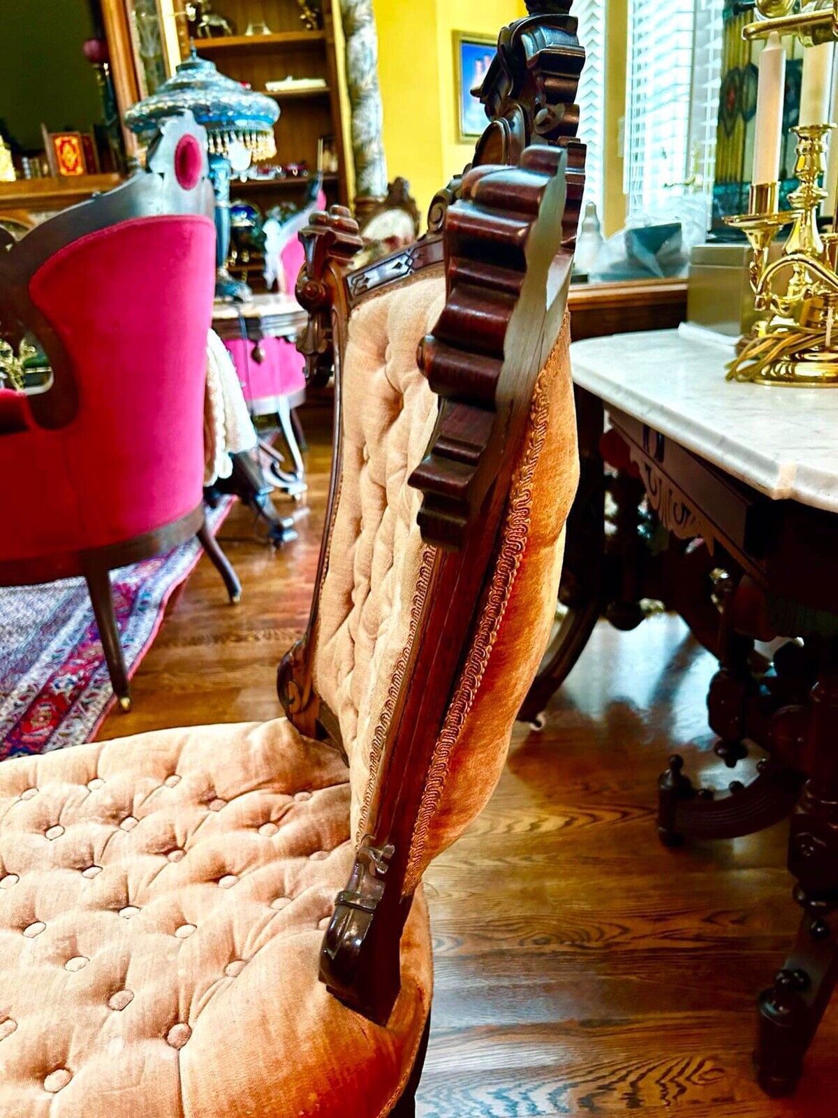 Victorian Renaissance Revival Rosewood (or Walnut) Chair