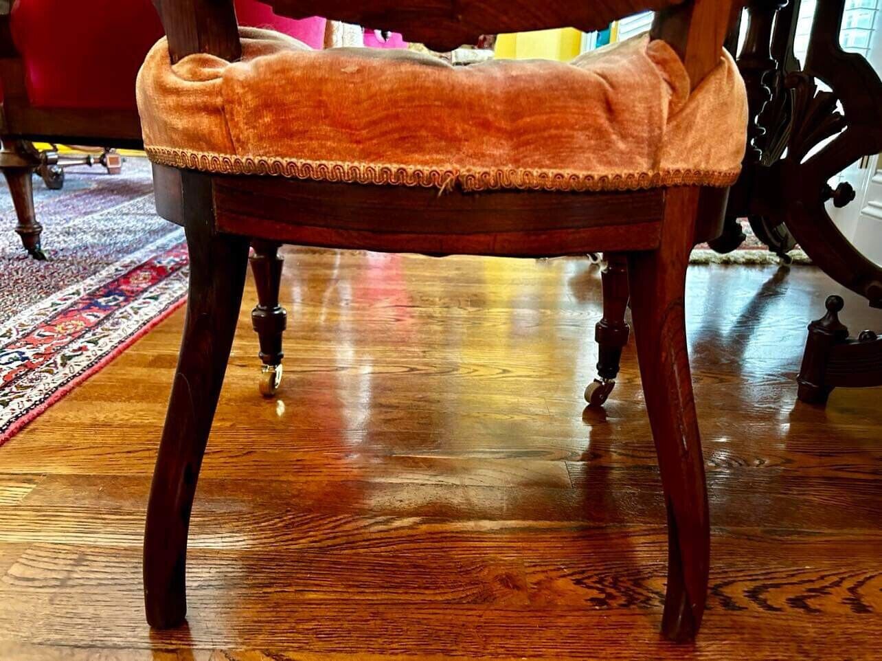 Victorian Renaissance Revival Rosewood (or Walnut) Chair