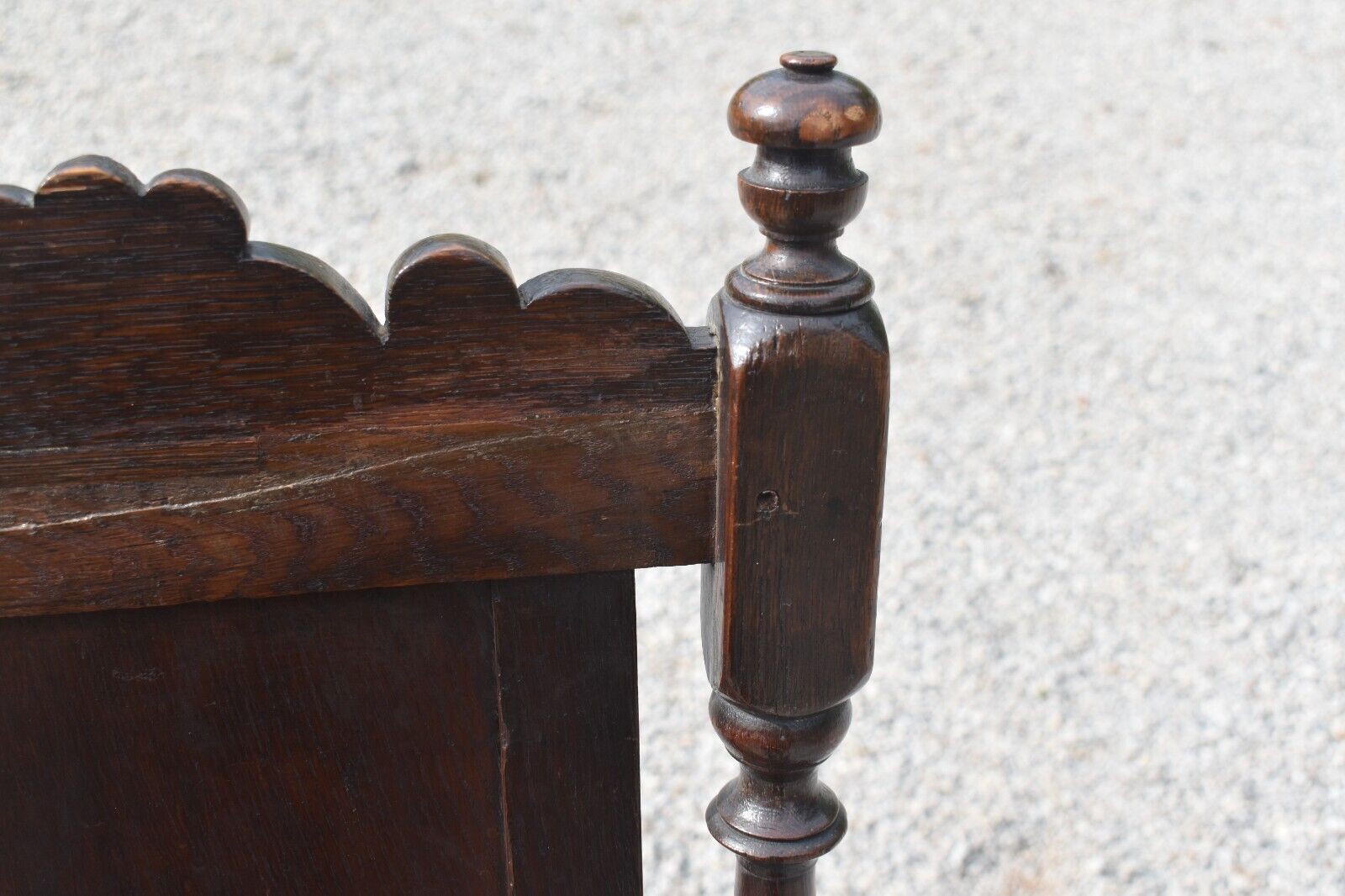 17th Century Carved Oak Wainscot Side Chair