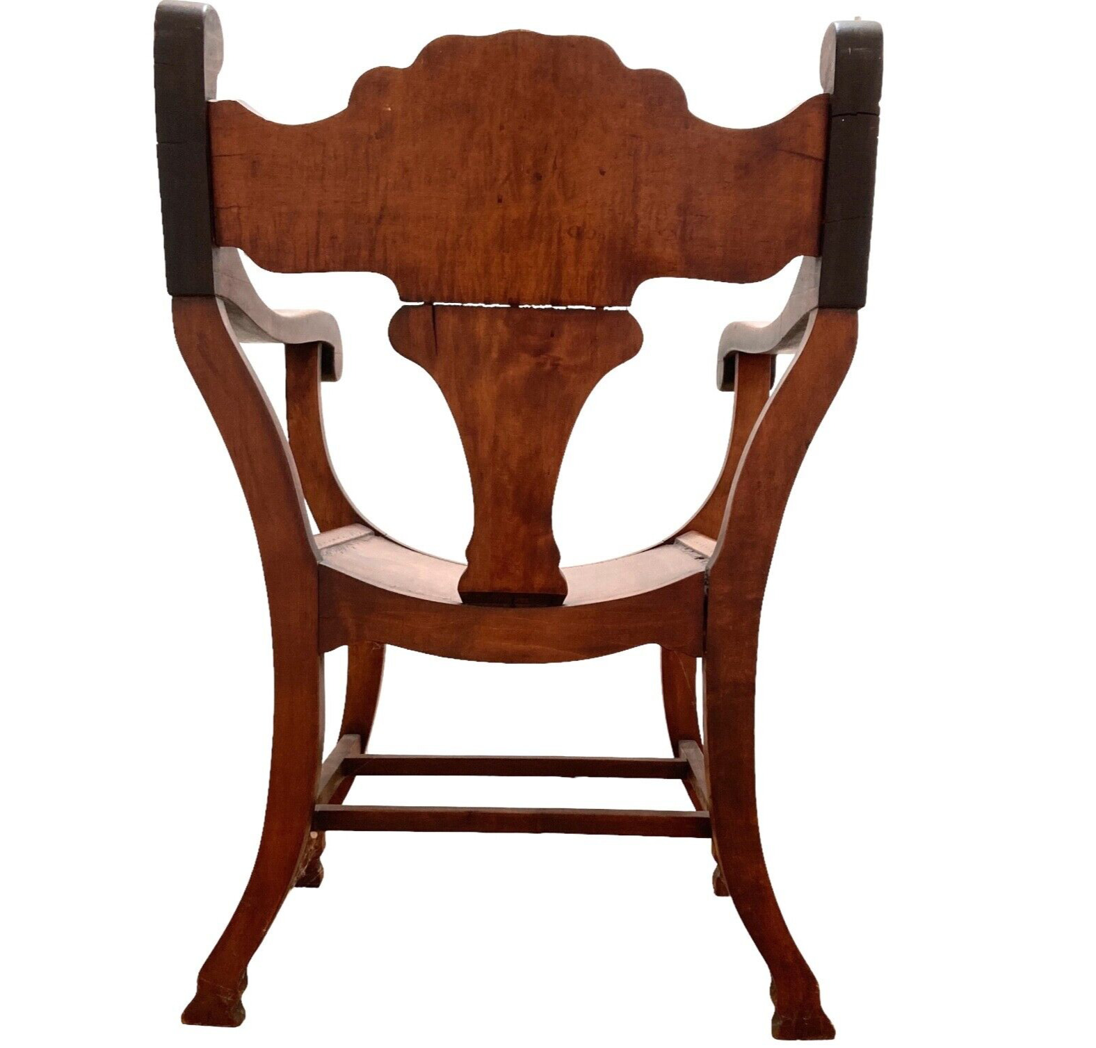 Vintage Victorian Hand Carved Wood Chair Floral Design