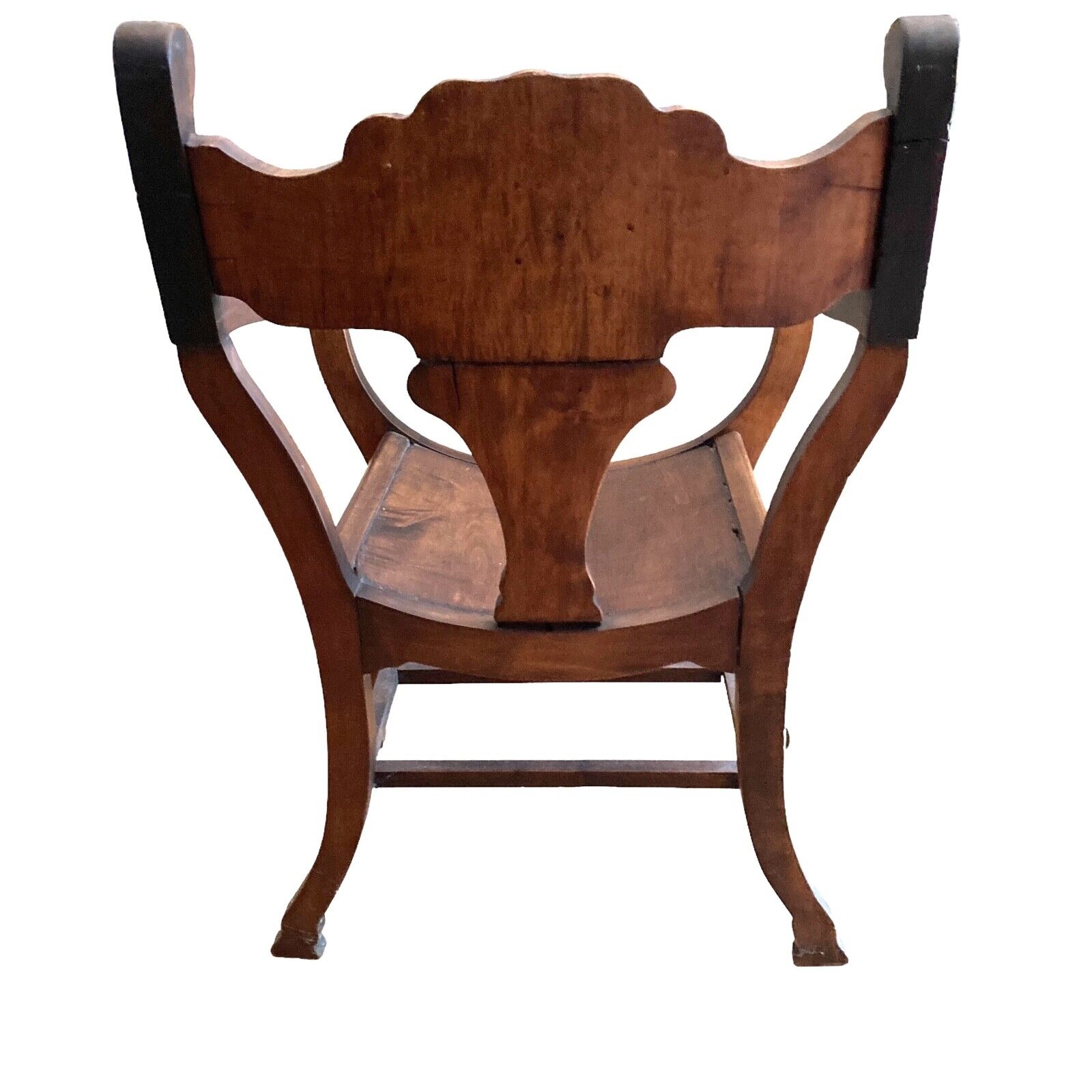 Vintage Victorian Hand Carved Wood Chair Floral Design