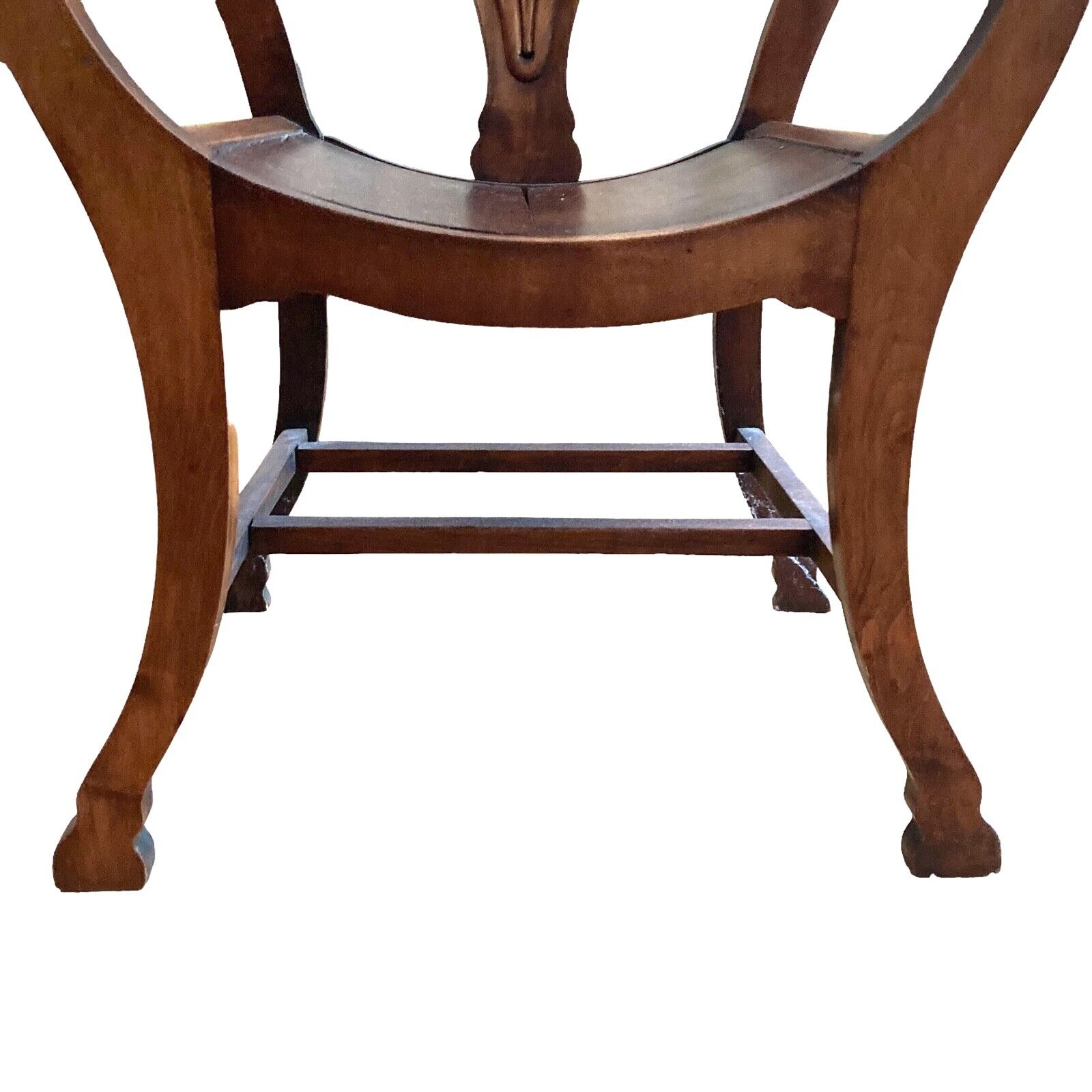 Vintage Victorian Hand Carved Wood Chair Floral Design