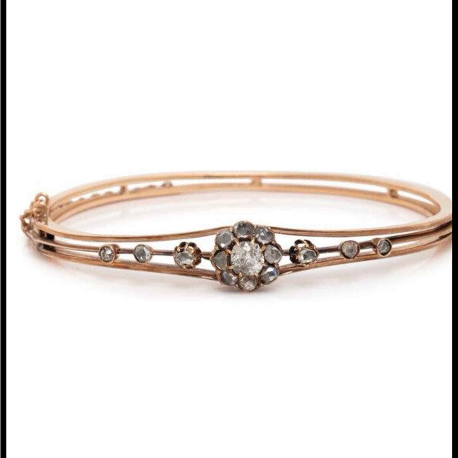 Antique Circa 1900’s Rose Gold &  Diamond  Bracelet