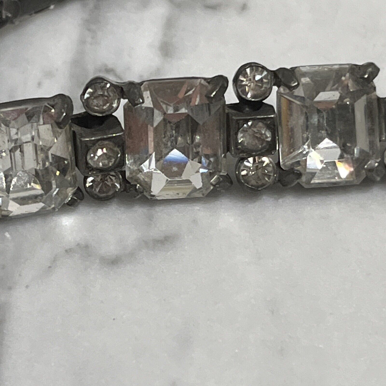 Earliest Known 1900’s Eisenberg Original Bracelet Rhinestone - All Stones