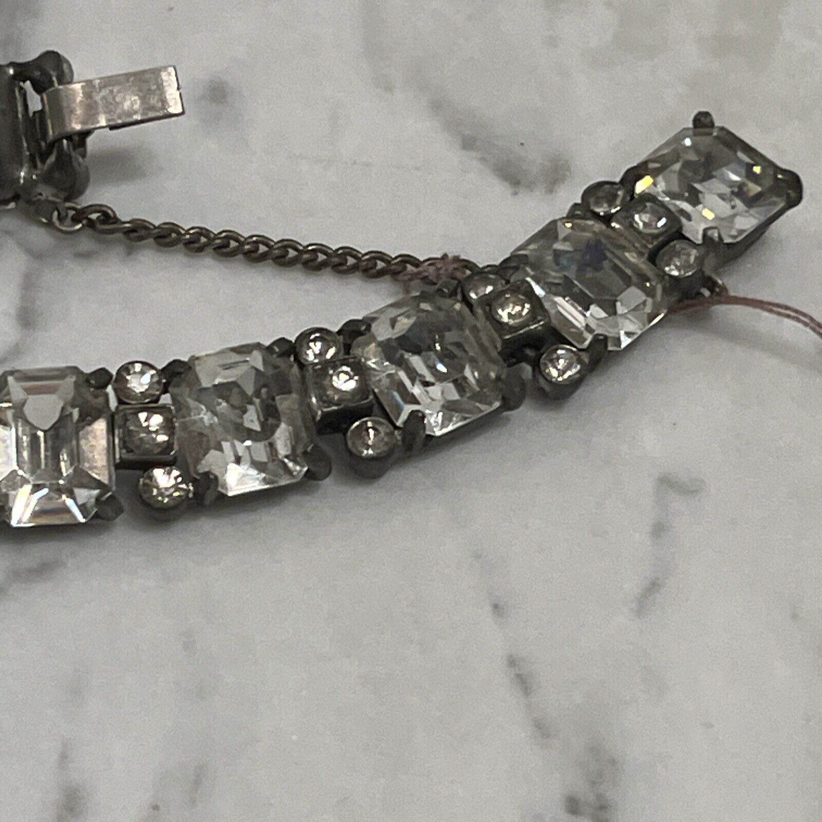 Earliest Known 1900’s Eisenberg Original Bracelet Rhinestone - All Stones