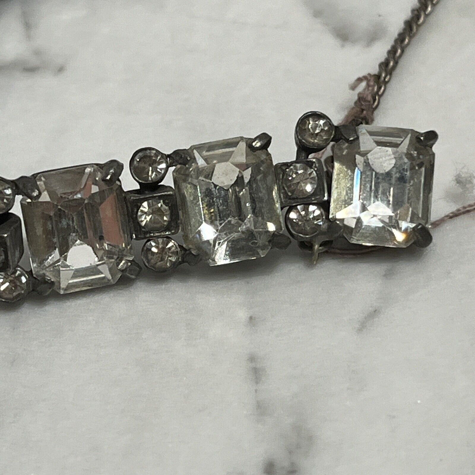 Earliest Known 1900’s Eisenberg Original Bracelet Rhinestone - All Stones