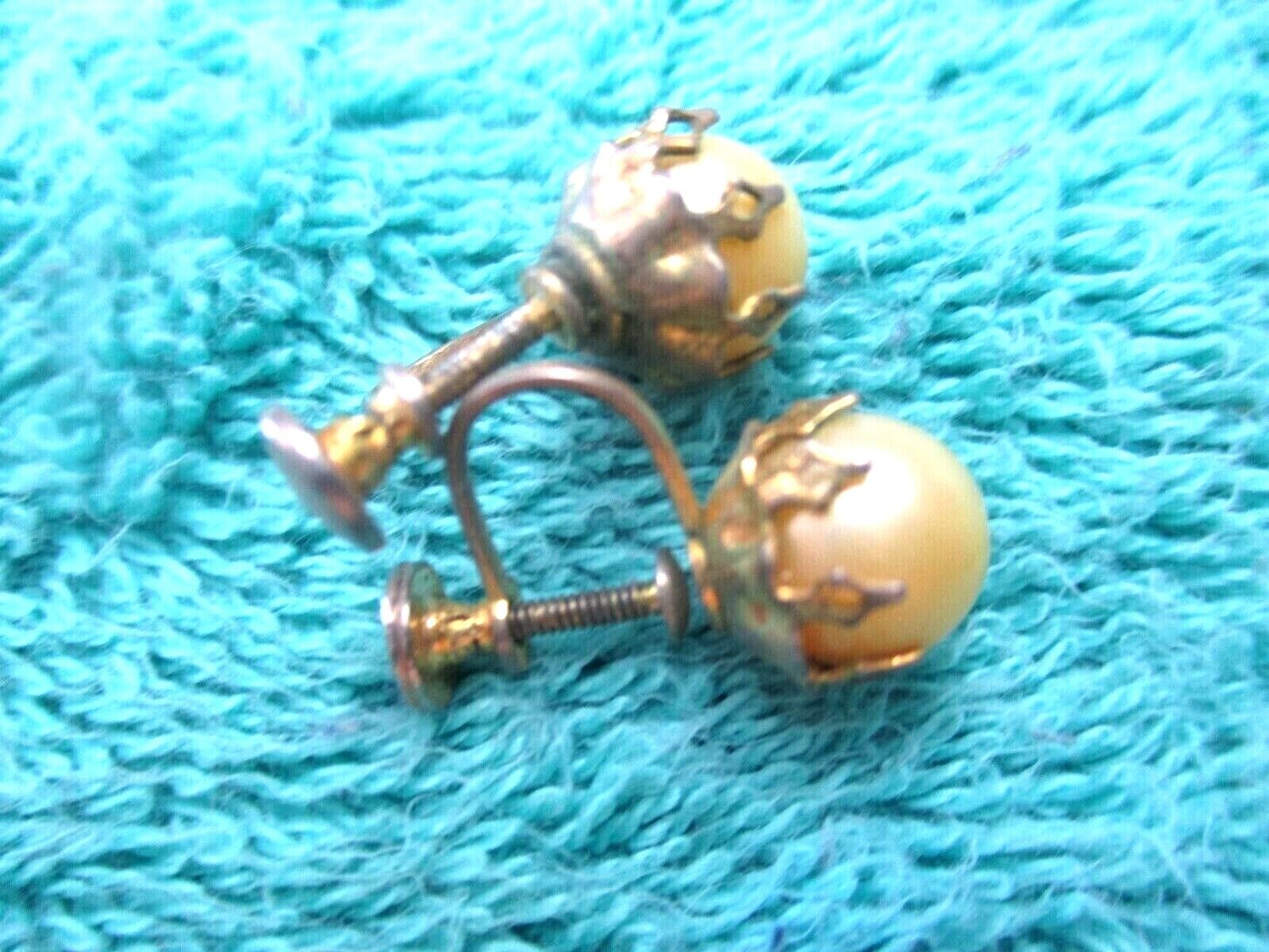 ANTIQUE VINTAGE 1900's EARRINGS JEWELRY #8