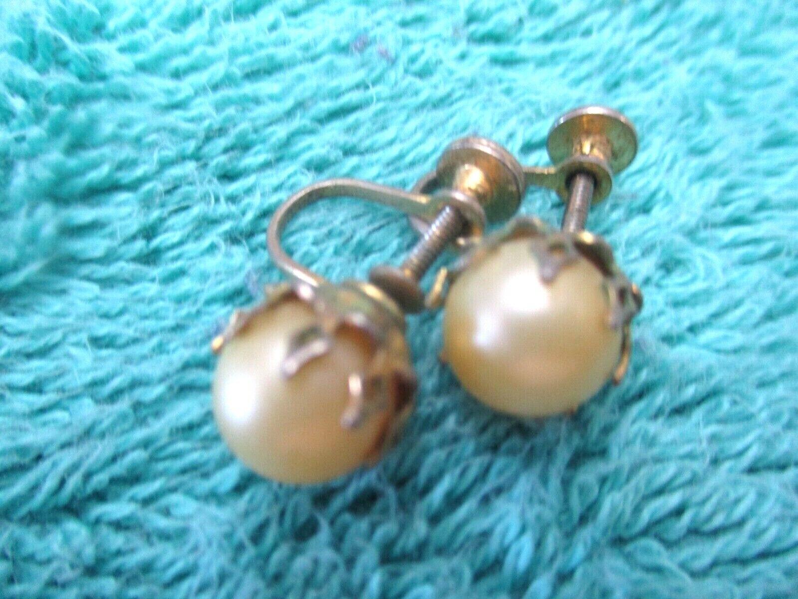 ANTIQUE VINTAGE 1900's EARRINGS JEWELRY #8
