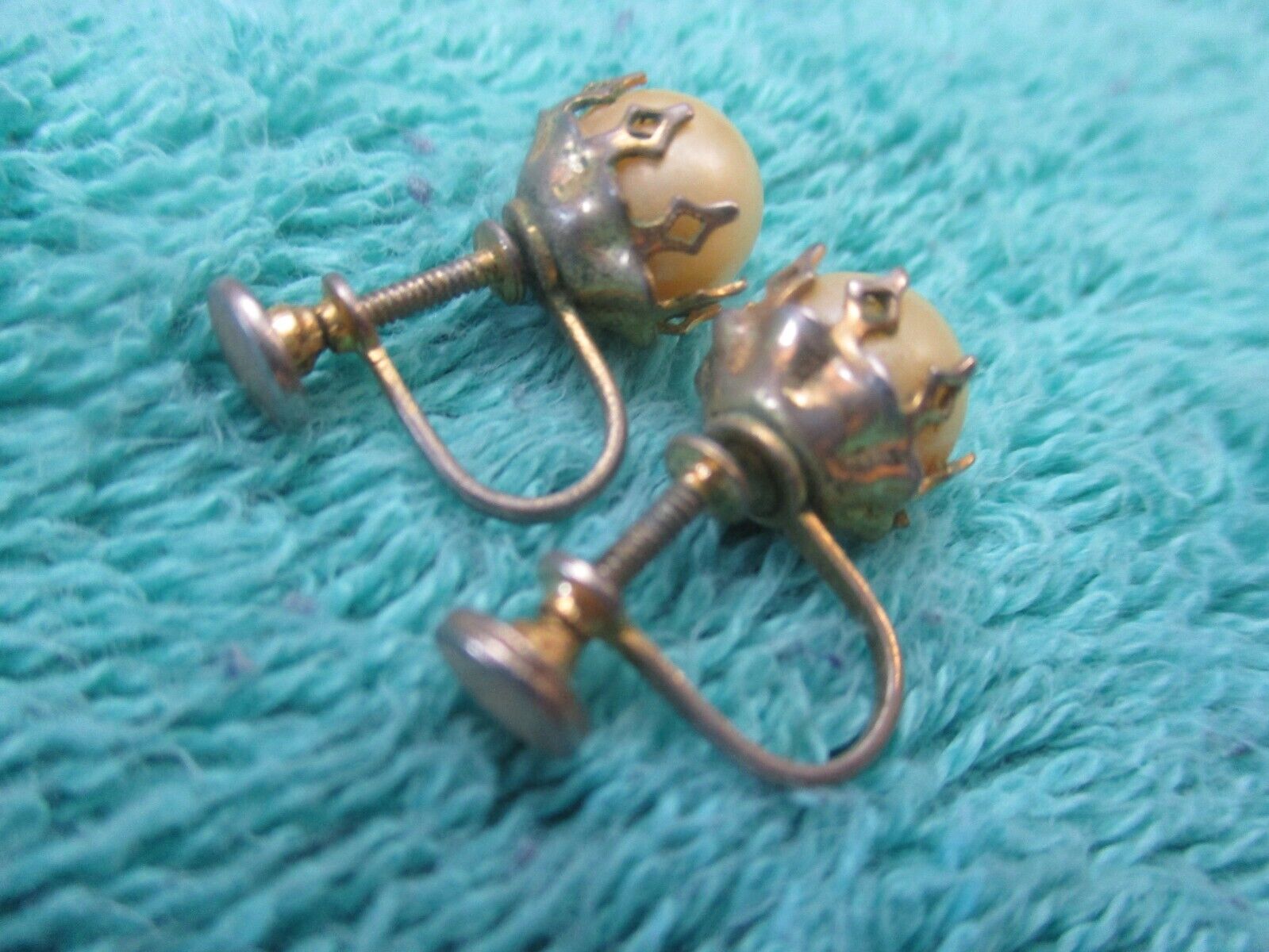 ANTIQUE VINTAGE 1900's EARRINGS JEWELRY #8